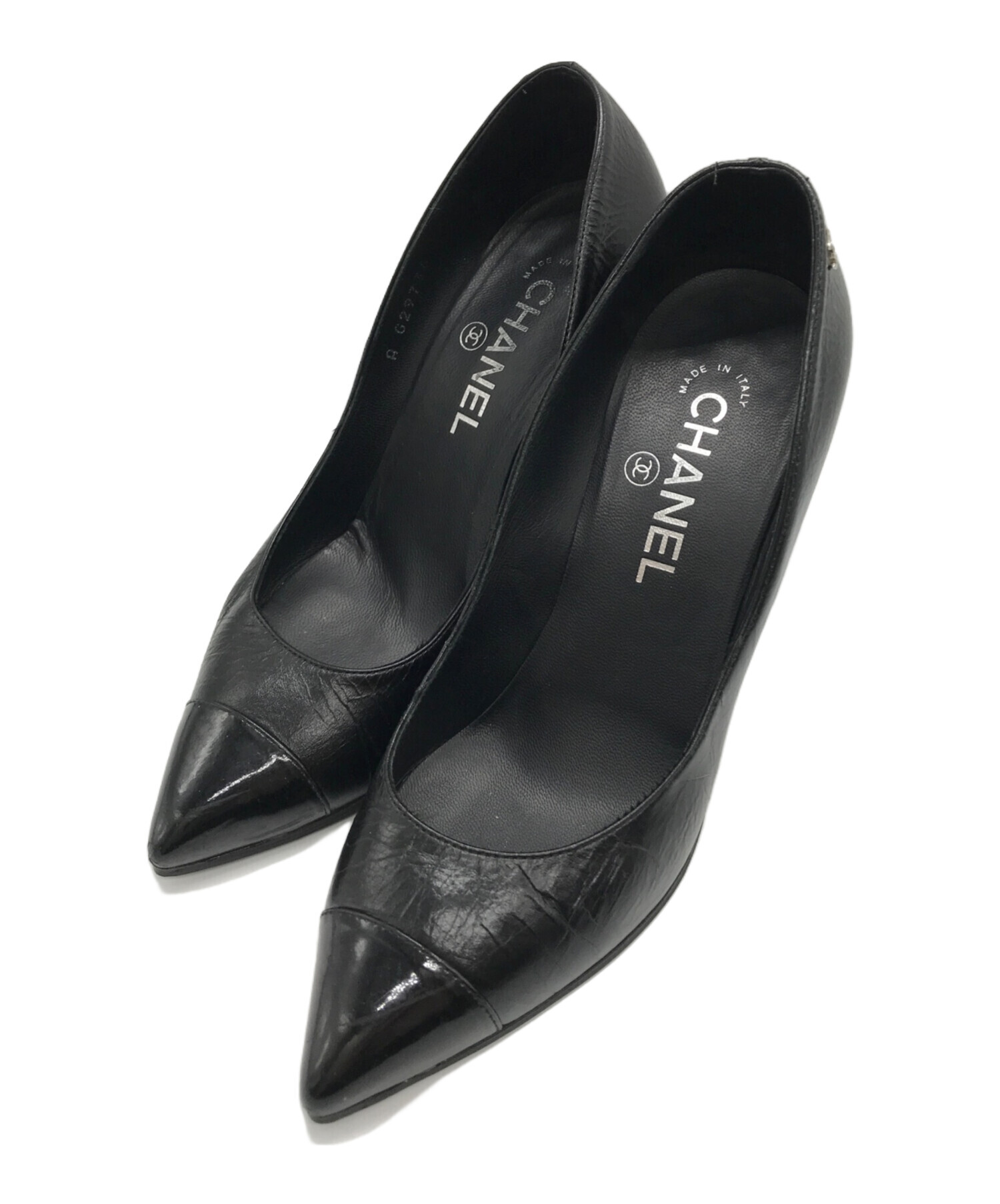 中古・古着通販】CHANEL (シャネル) ポインテッドトゥヒールパンプス