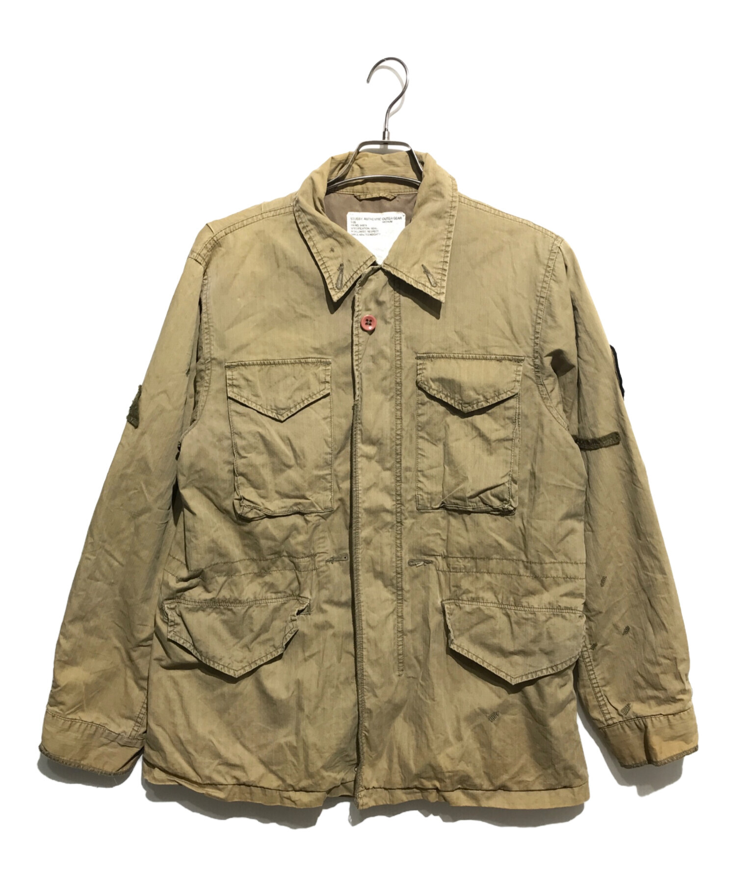 X-LARGE STUSSY ミリタリージャケット カーキ オリーブ STUSSY ステューシー モッズコート ミリタリージャケット M-51