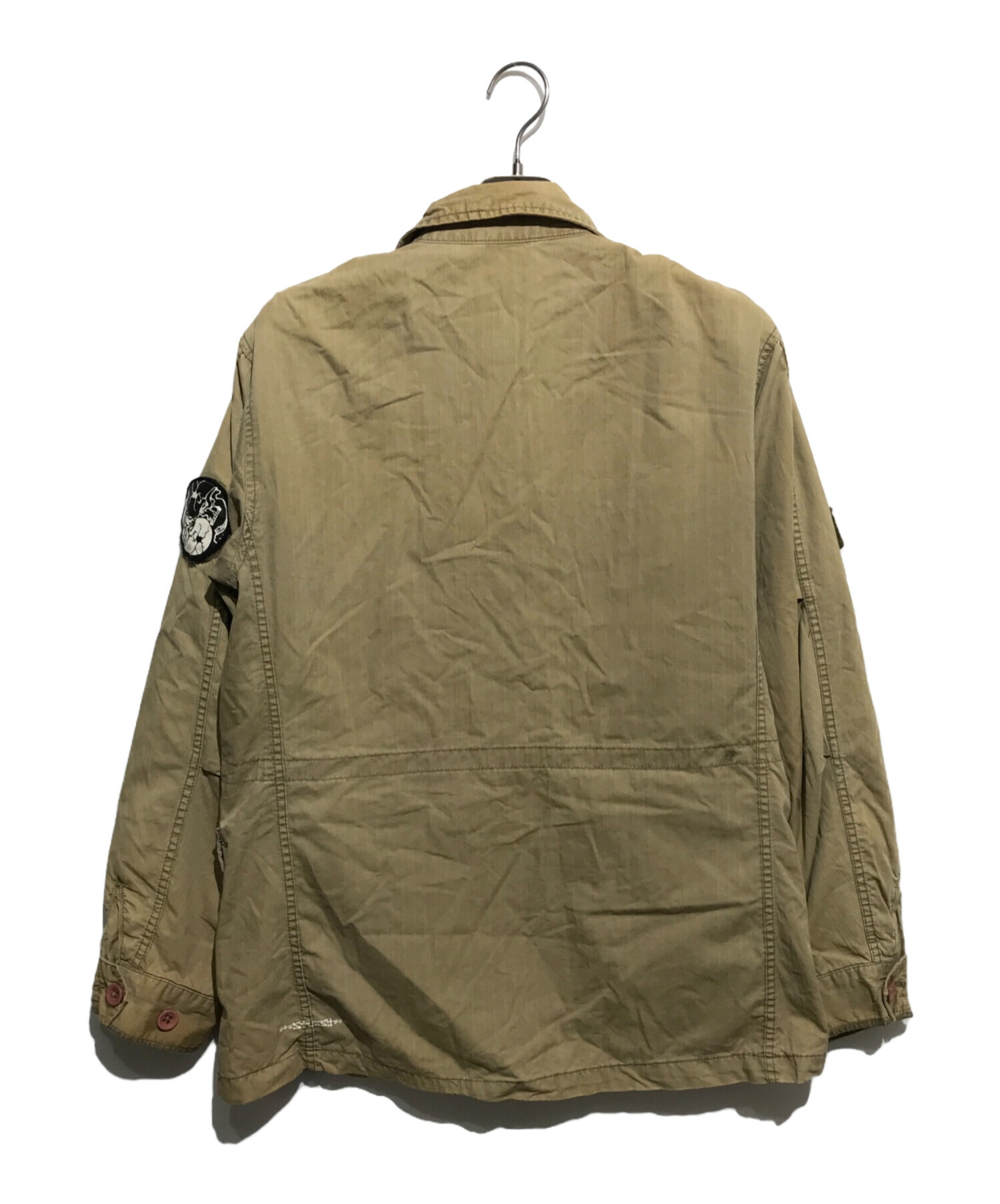 Stussy GLOBAL ROOTS カーキ ジップアップジャケット M Stussy GLOBAL ROOTS カーキ ジップアップジャケット M Stussy