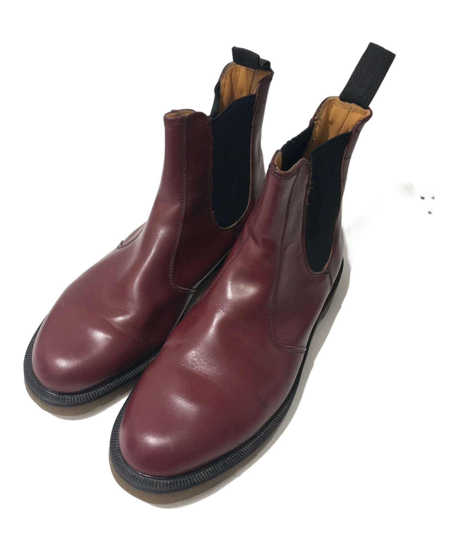 Dr. Martens VEGAN cherry red チェルシーブーツUK7 Dr. Martens VEGAN