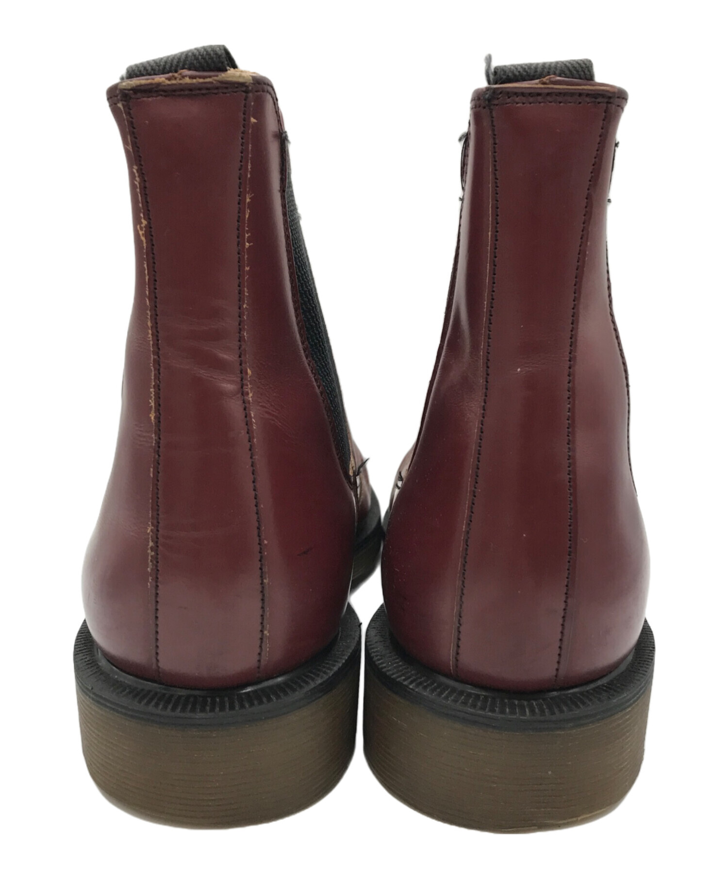 Dr.Martens FLORA チェルシー ブーツ　チェリーレッドサイズUK7 楽天市場】ドクターマーチン フローラ チェルシー ブーツ Dr.Martens