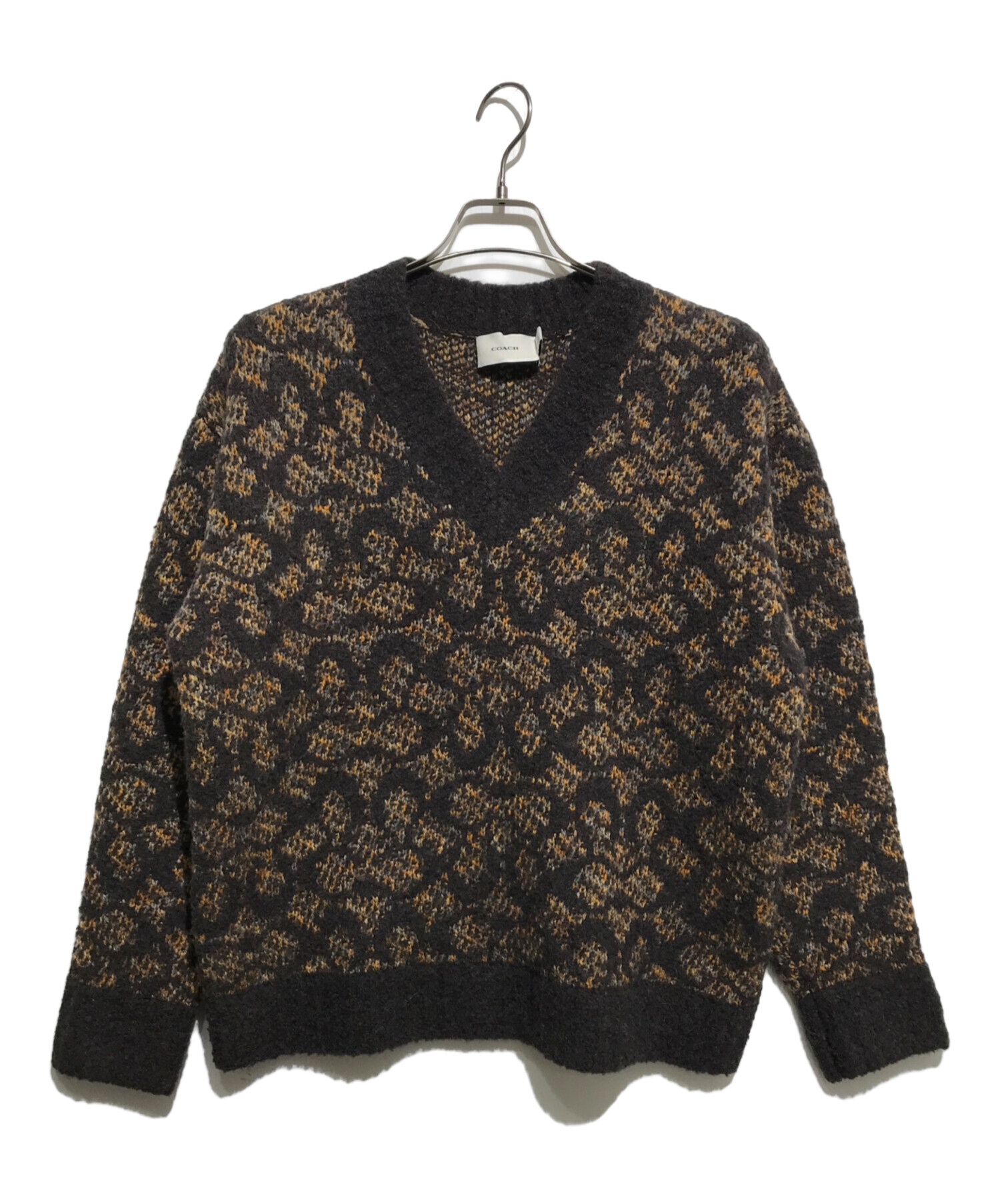 中古・古着通販】COACH (コーチ) シグネチャー Vネック セーター