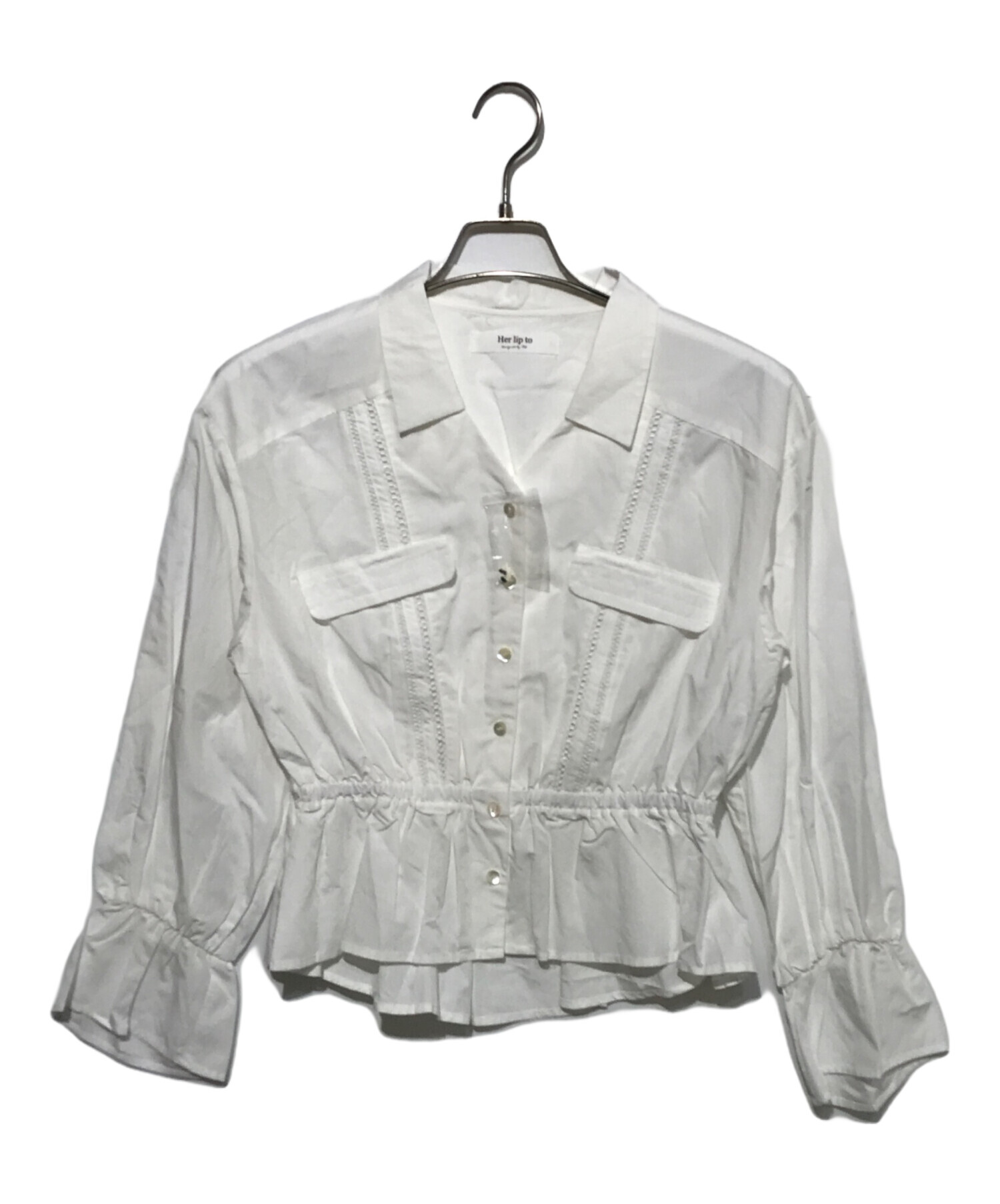 中古・古着通販】HER LIP TO (ハーリップトゥ) Lace Trimming Cotton 