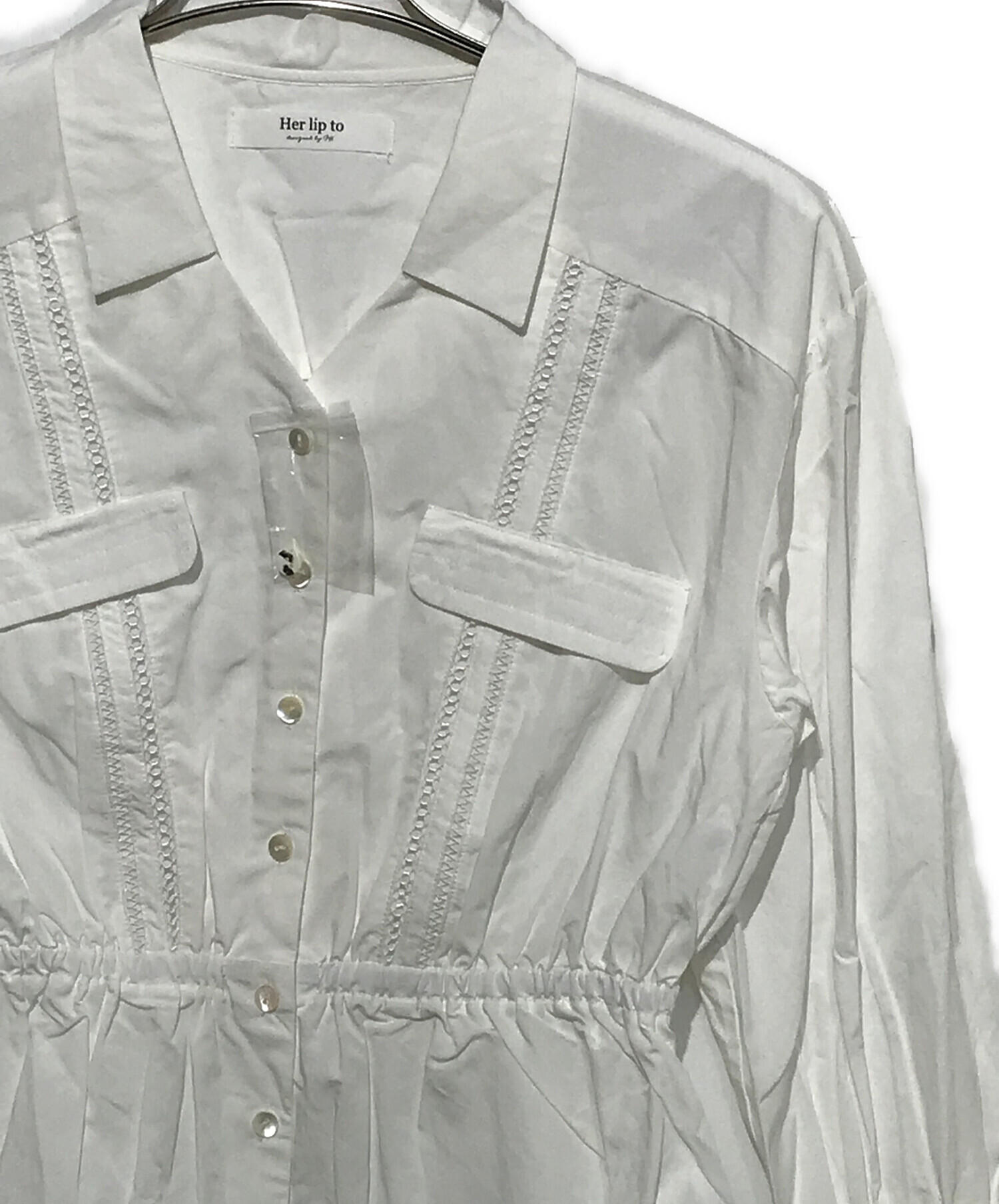 中古・古着通販】HER LIP TO (ハーリップトゥ) Lace Trimming Cotton 