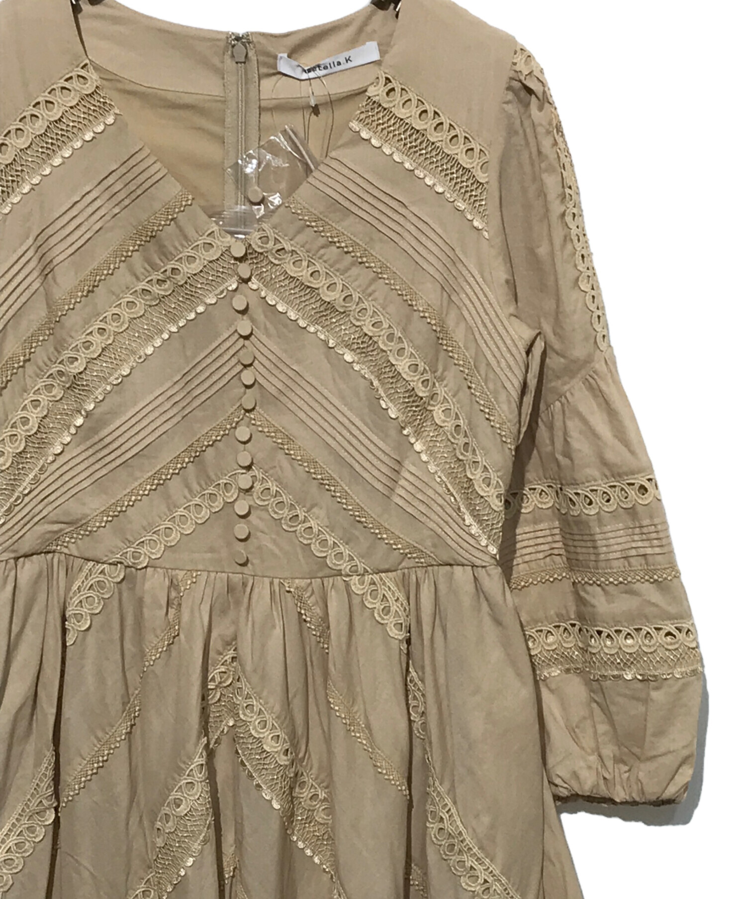 estella.k Maisie Belted Lace Dress -WHT- | APPS-BICENTENARIO-PRD 