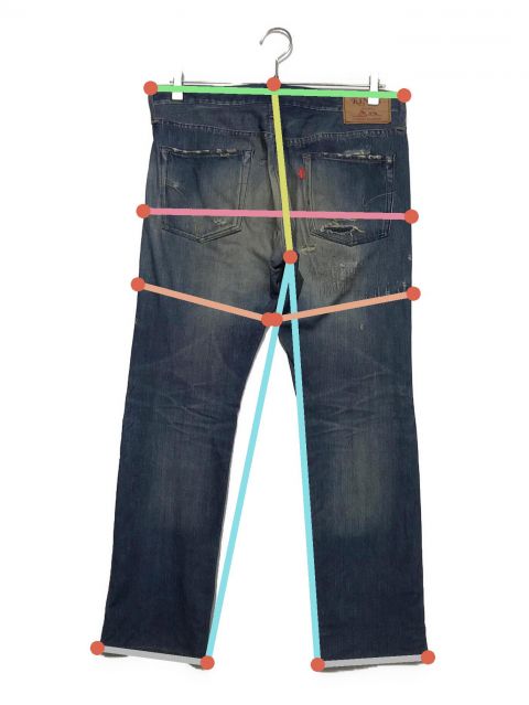 ヒステリックグラマー 転写パンツ HYSTERIC GLAMOUR / ヒステリックグラマー 0253AP02 SP加工 WRデニム