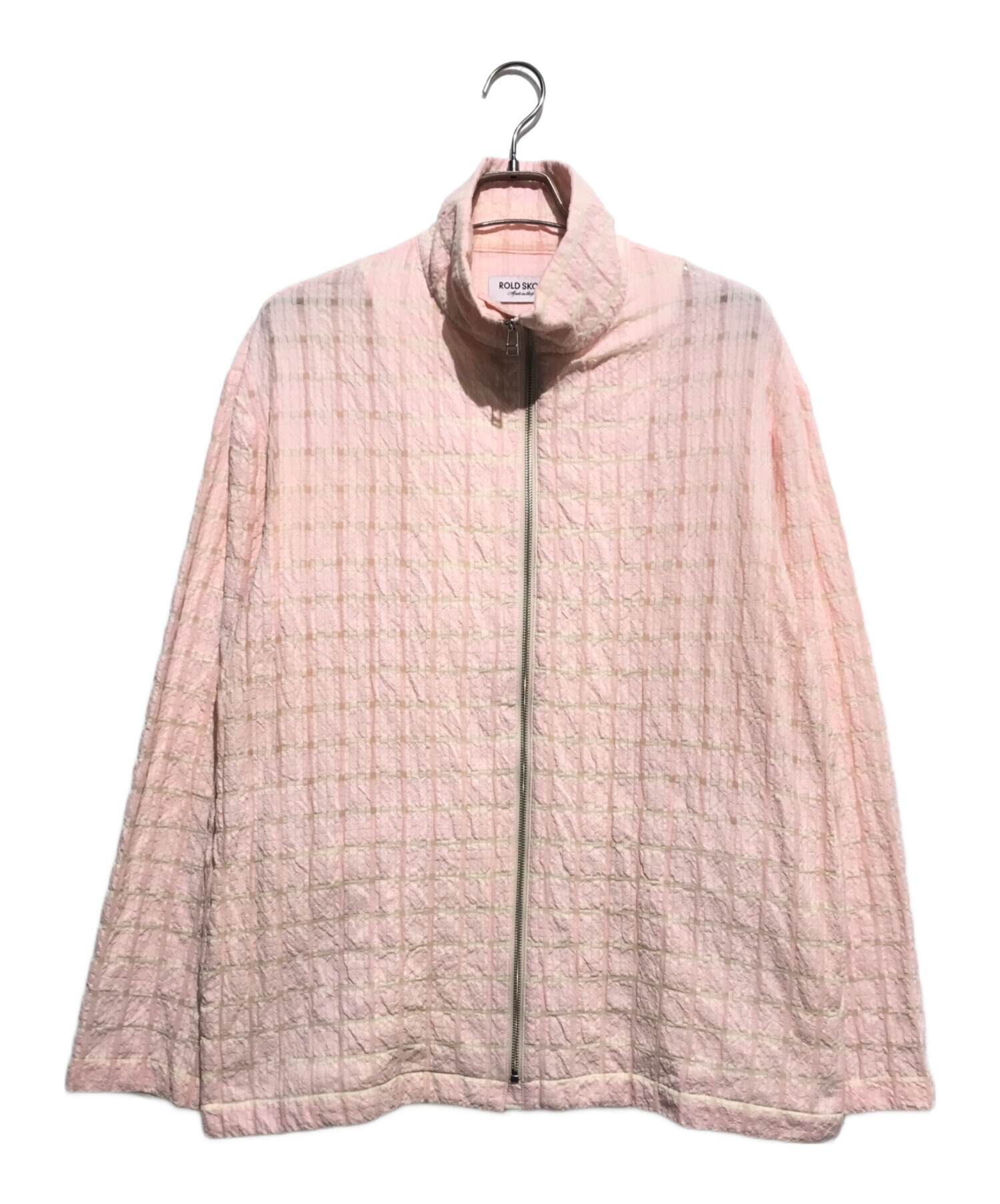 ROLD SKOV / ジャケット/S/コットン/PNK/チェック// 中古・古着通販】ROLD SKOV (ロードスコフ) WIND JACKET PINK CHECK