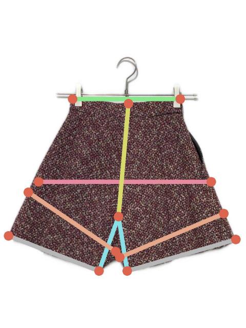 中古・古着通販】sheller (シェリエ) タックフレアショートパンツ