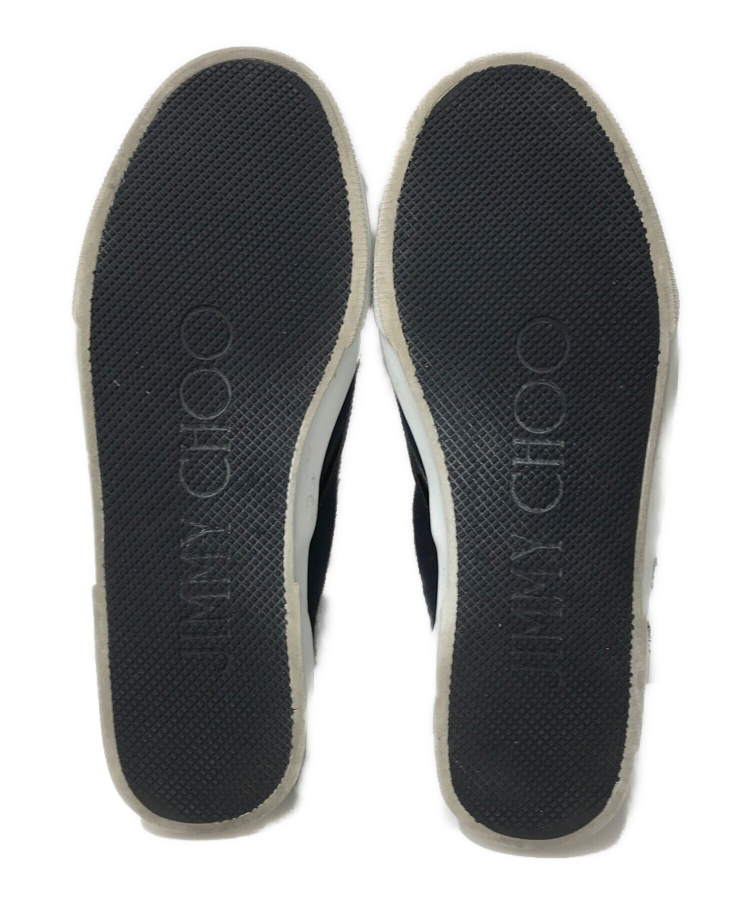 美品！JIMMY CHOO スエード 37.5 中古・古着通販】JIMMY CHOO (ジミーチュウ) ビジュー付きスリッポン