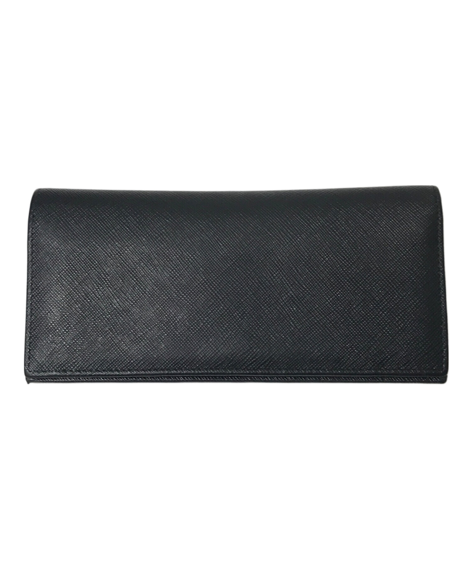 中古・古着通販】PRADA (プラダ) サフィアーノレザー長財布 ブラック 