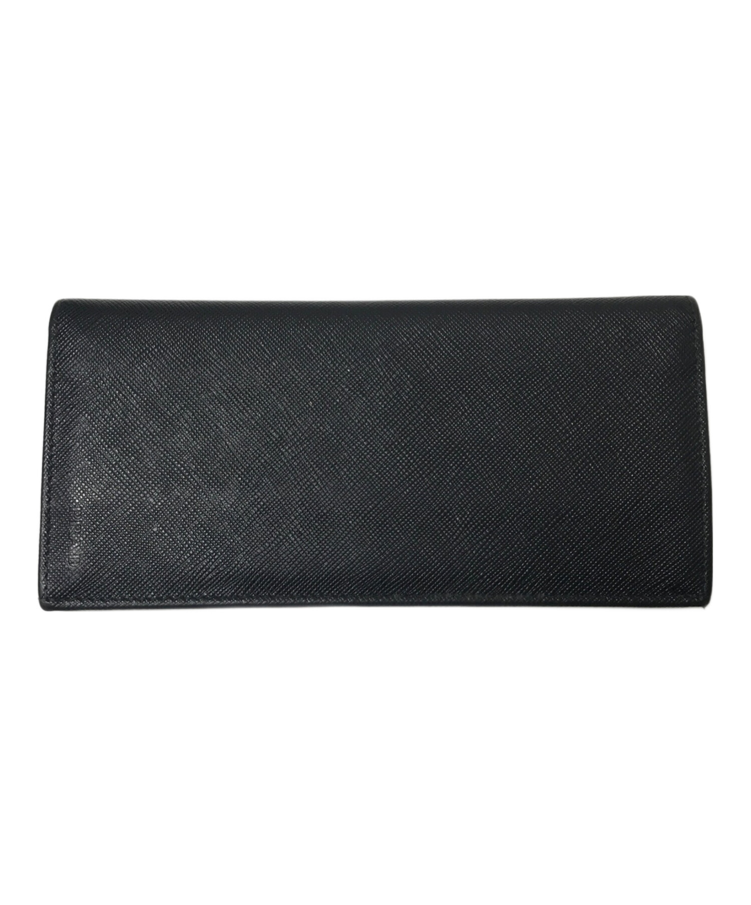 中古・古着通販】PRADA (プラダ) サフィアーノレザー長財布 ブラック 