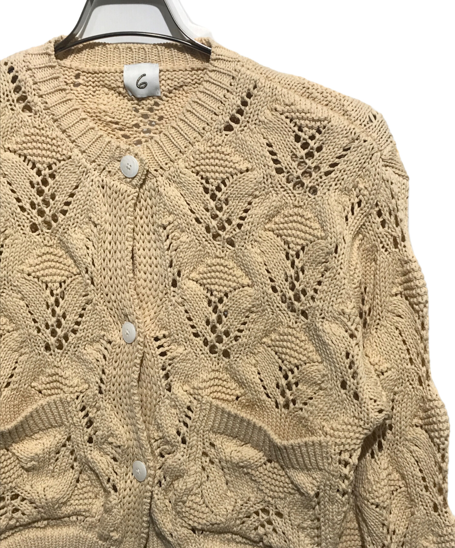 6(ROKU)LILY YARN SUKASHI CARDIGAN