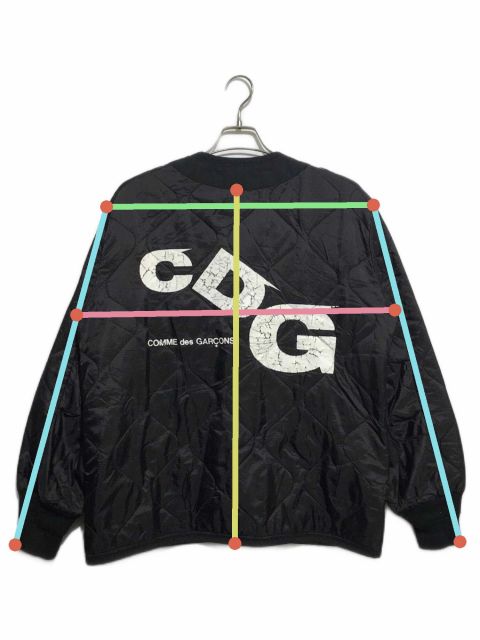 CDG / D/キルティングジャケット/L/ナイロン/GRN/ 3041004366799489_drawn.jpeg