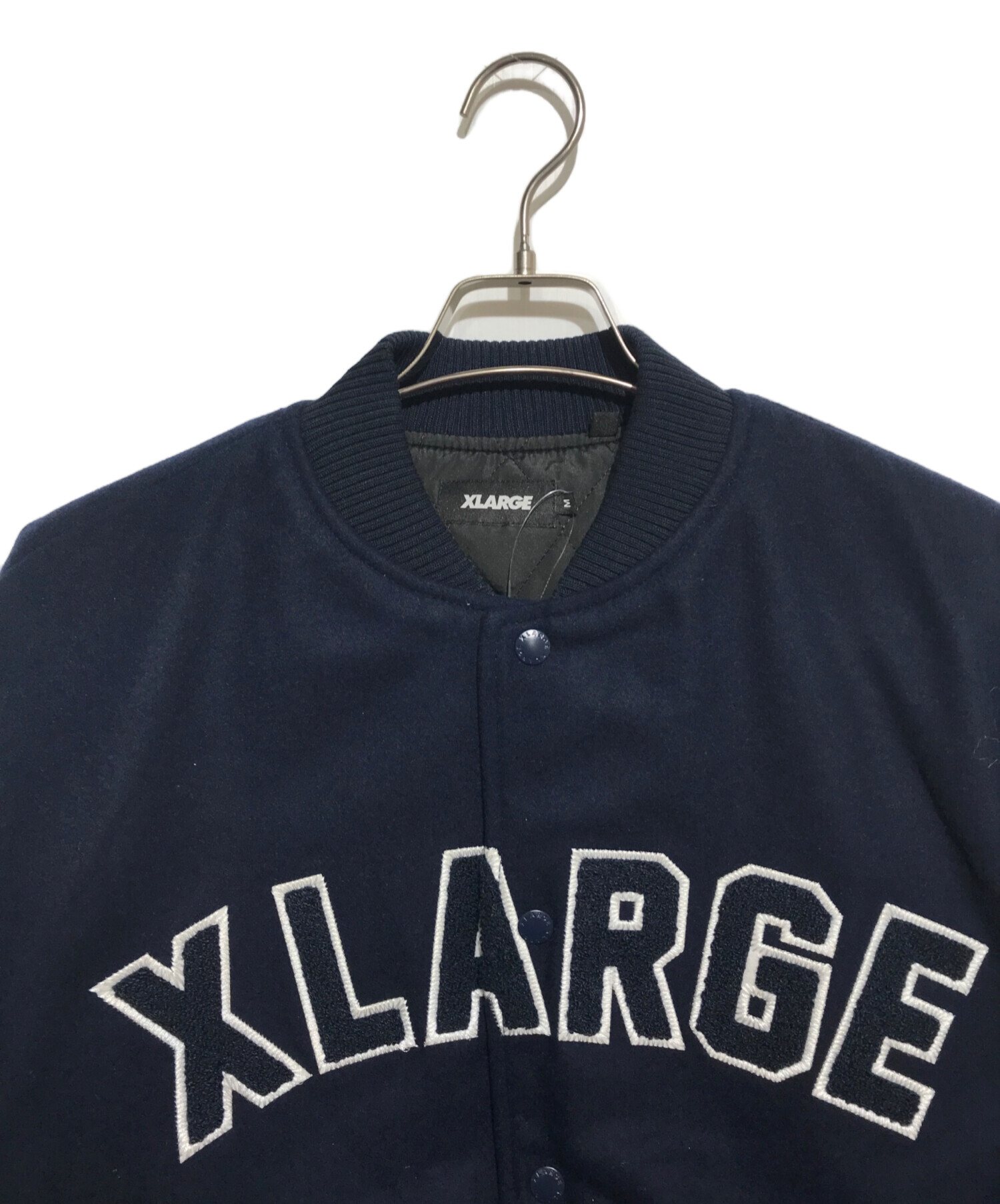 中古・古着通販】X-LARGE (エクストララージ) スタジャン ネイビー