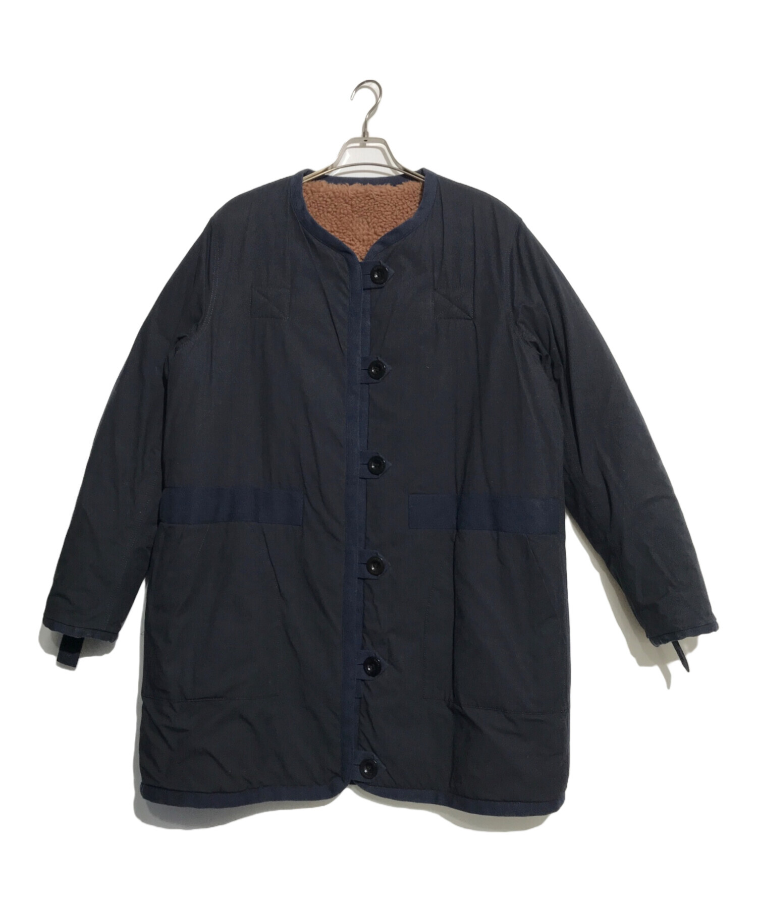 中古・古着通販】sacai (サカイ) ボアリバーシブルコート ネイビー