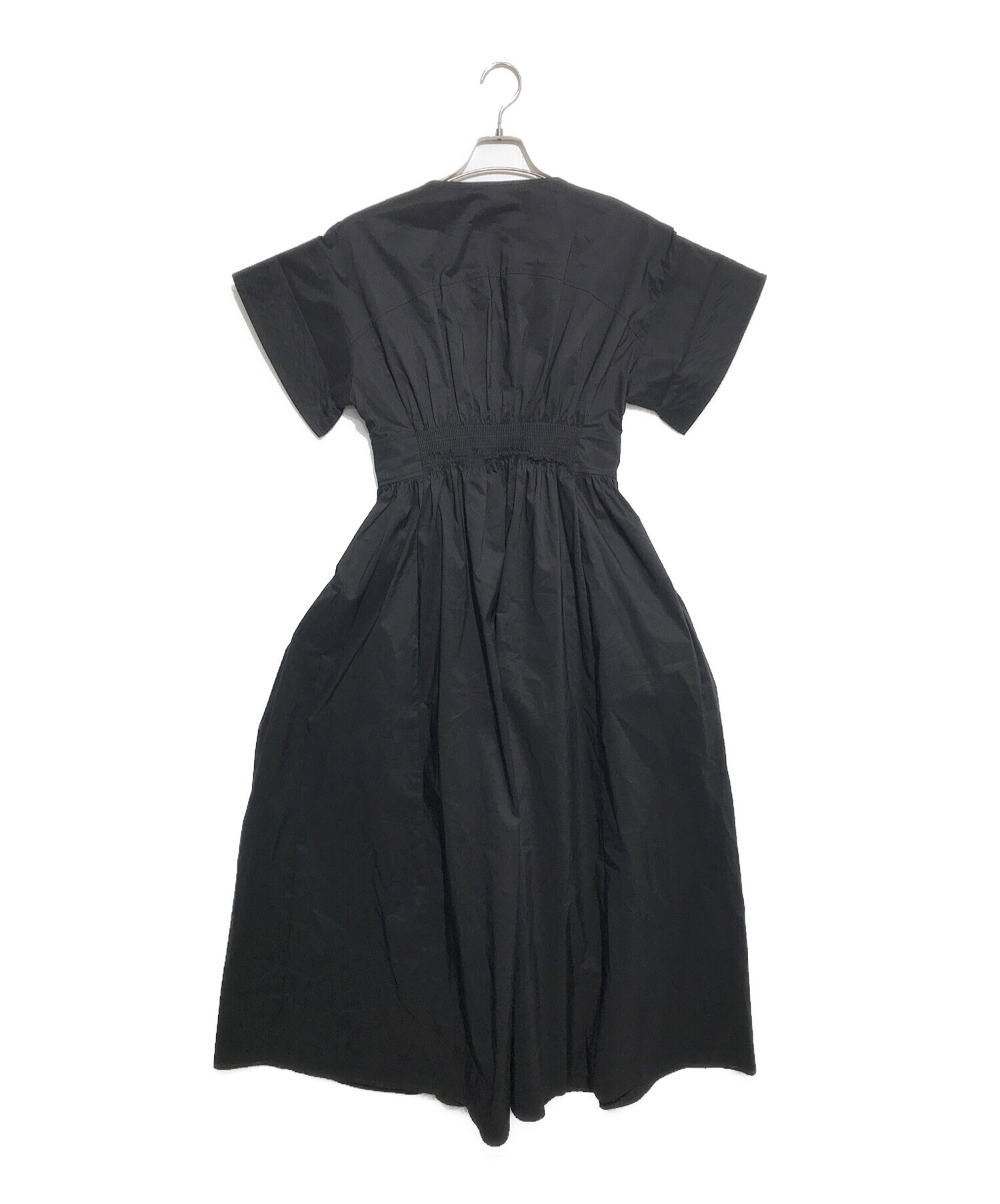 ELENDEEK ウエストマークシャツワンピース 黒