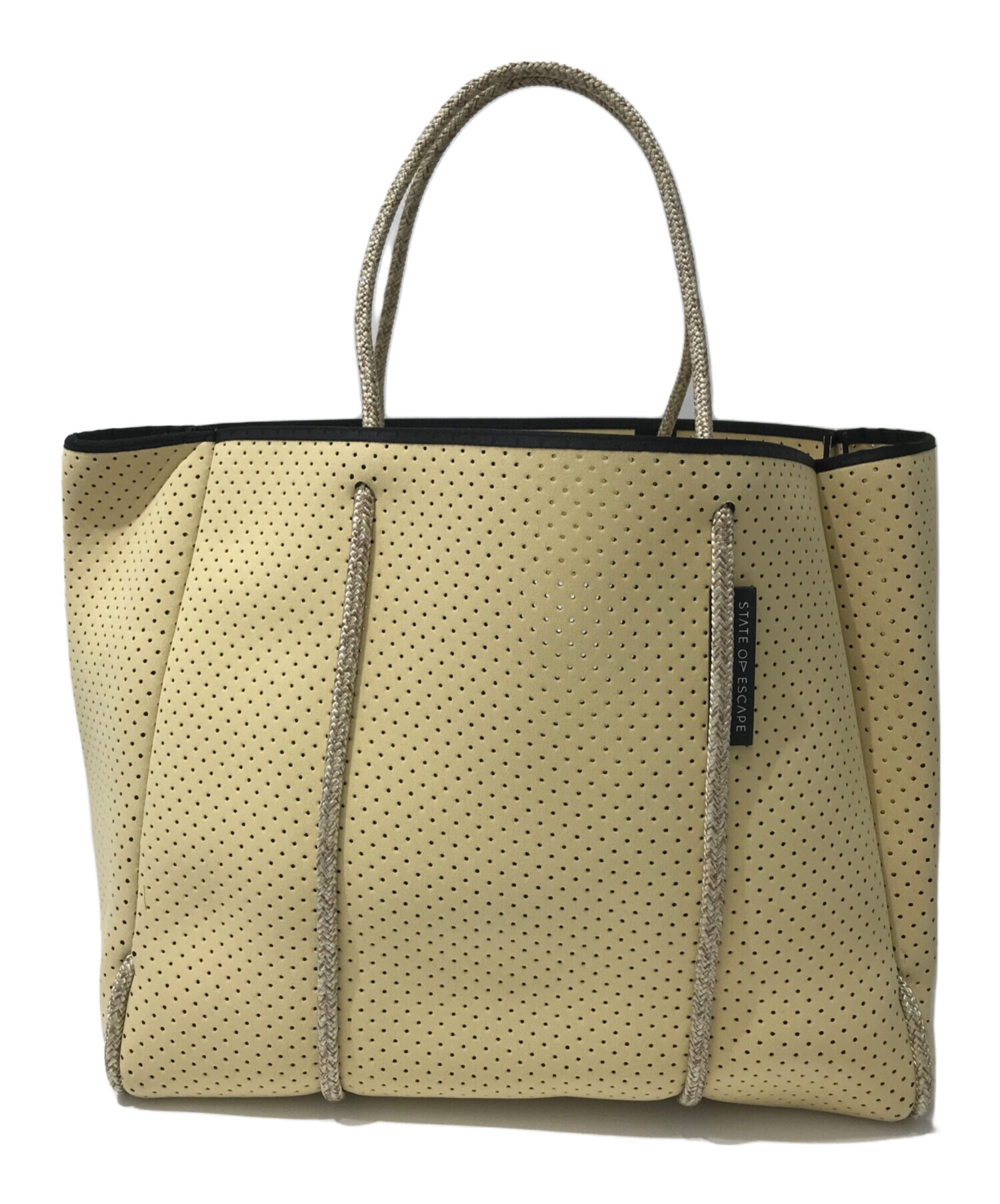 ステートオブエスケープ フライングソロ　イエロー　トートバッグ 中古・古着通販】STATE OF ESCAPE (ステイトオブエスケープ) FLYING