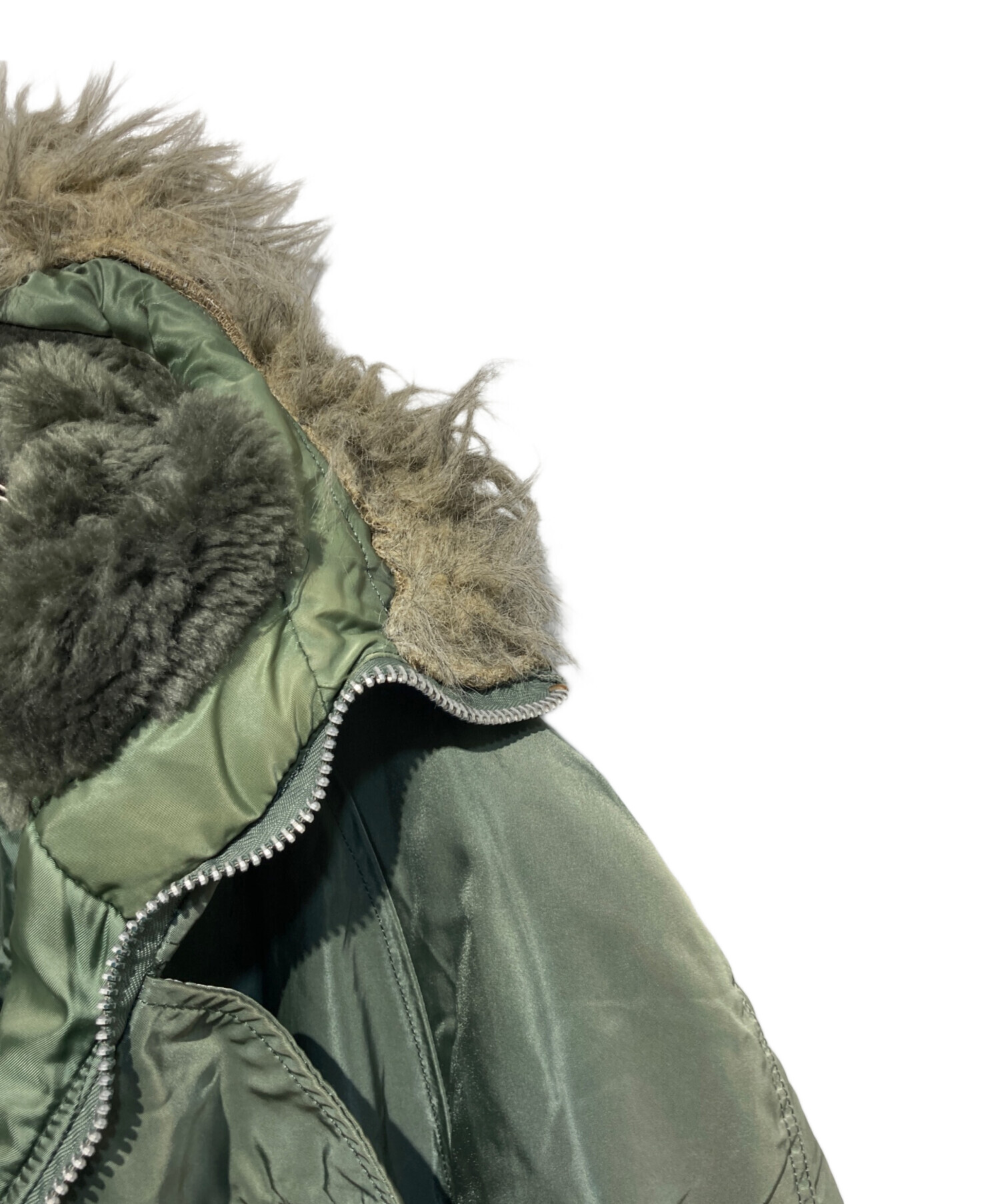 中古・古着通販】ALPHA (アルファ) N-3Bタイプコート カーキ サイズ:L