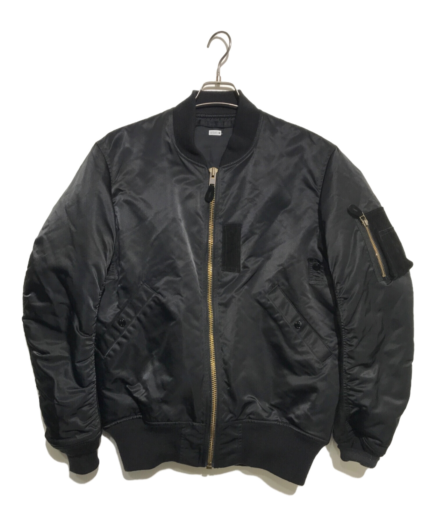 中古・古着通販】SEQUEL (シークエル) MA-1ジャケット ブラック サイズ