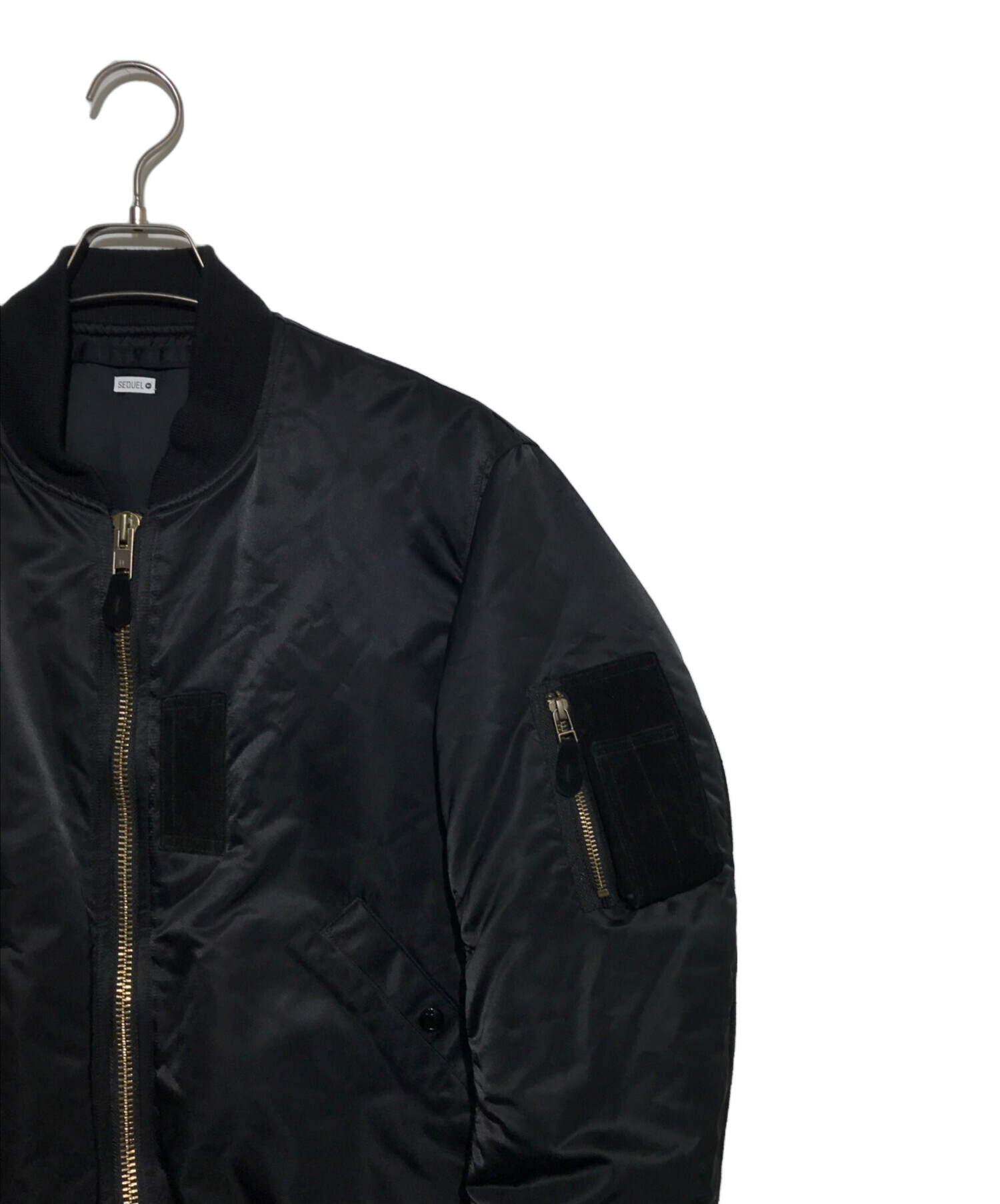 中古・古着通販】SEQUEL (シークエル) MA-1ジャケット ブラック サイズ