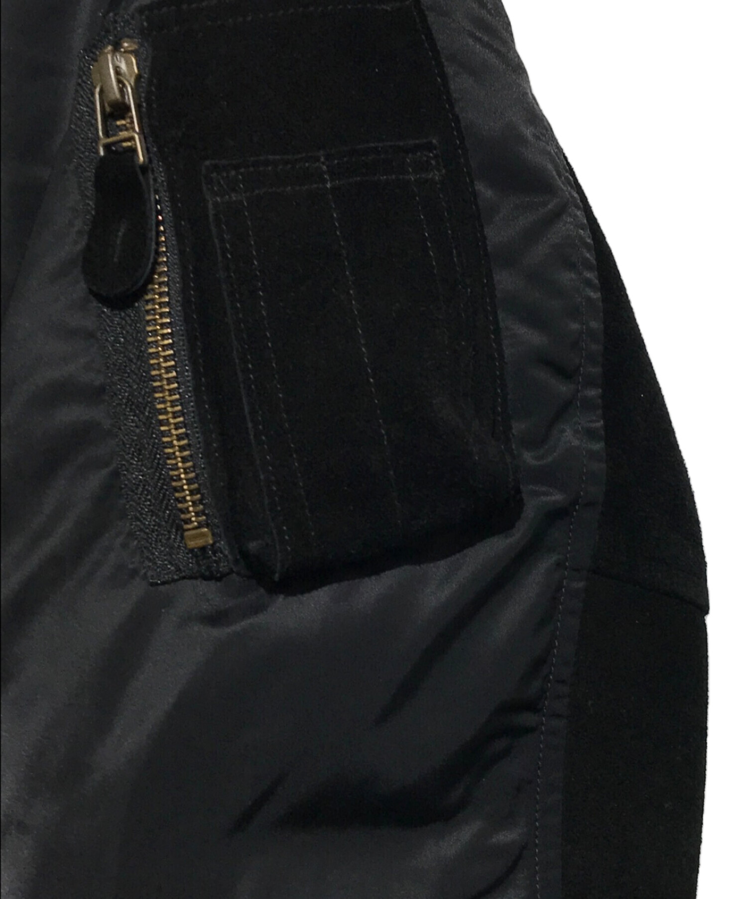 中古・古着通販】SEQUEL (シークエル) MA-1ジャケット ブラック サイズ