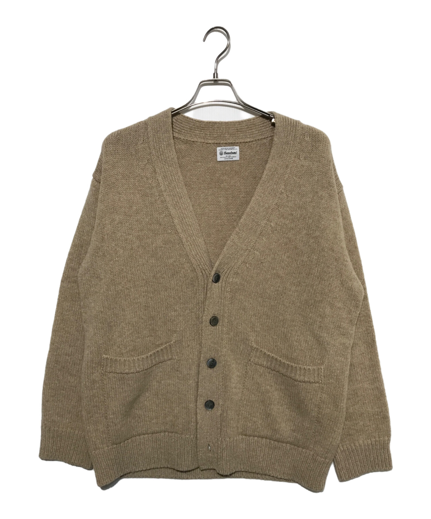 中古・古着通販】yonetomi (ヨネトミ) SOFT LAMB WOOL KNIT CARDIGAN 