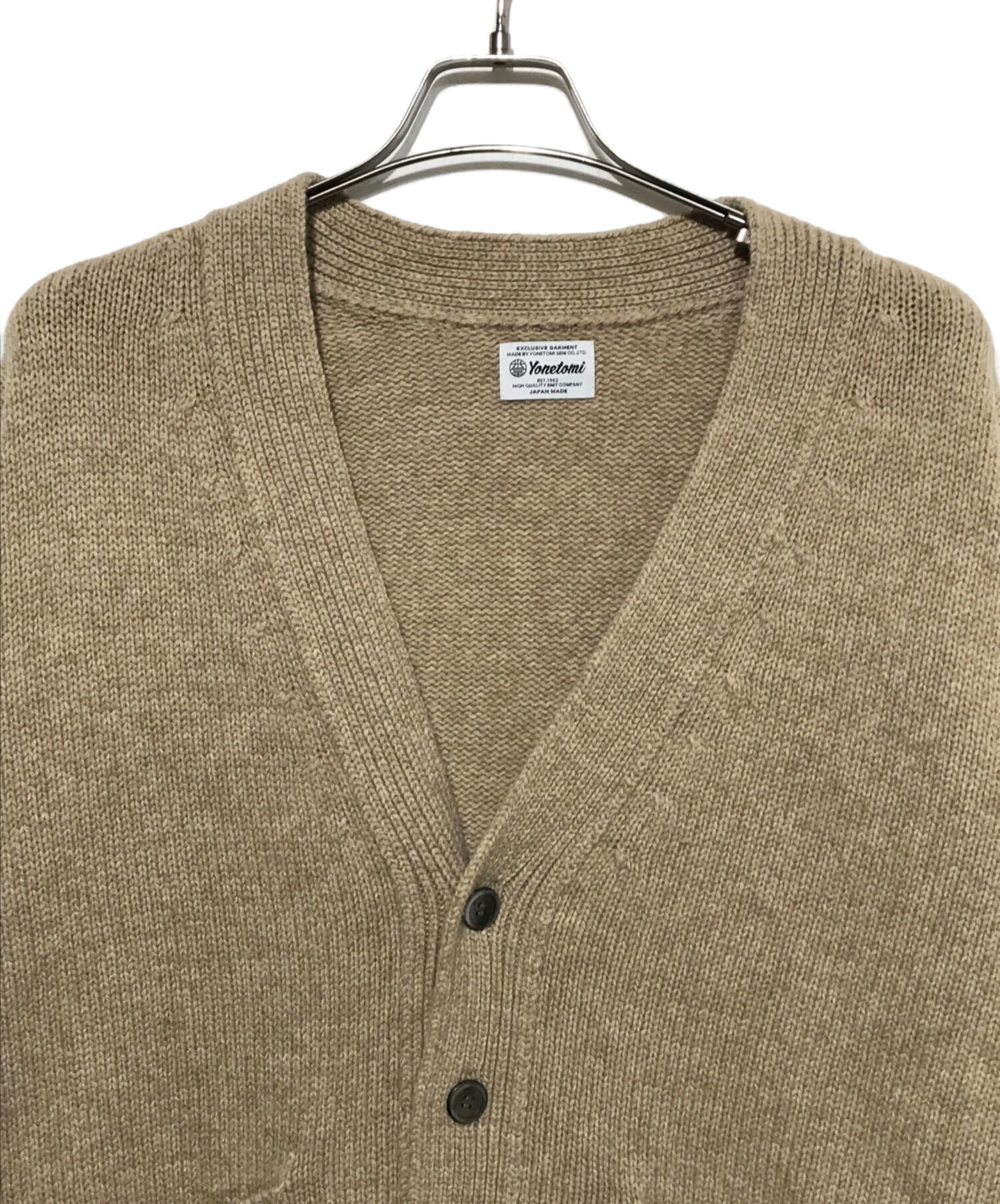 中古・古着通販】yonetomi (ヨネトミ) SOFT LAMB WOOL KNIT CARDIGAN 