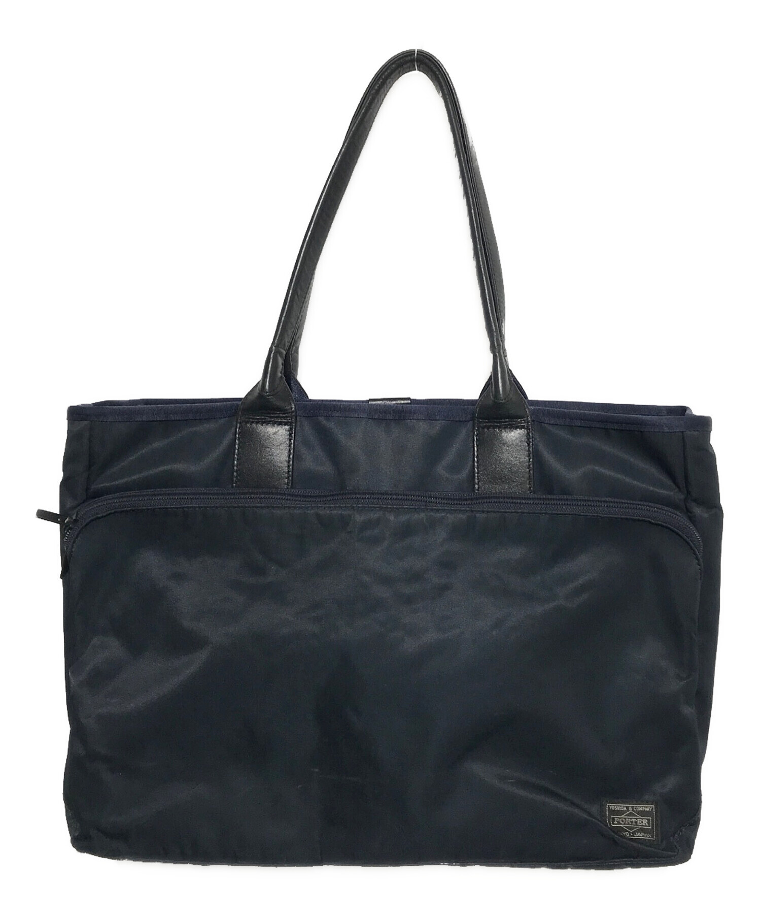 中古・古着通販】PORTER (ポーター) タイムトートバッグ ネイビー 