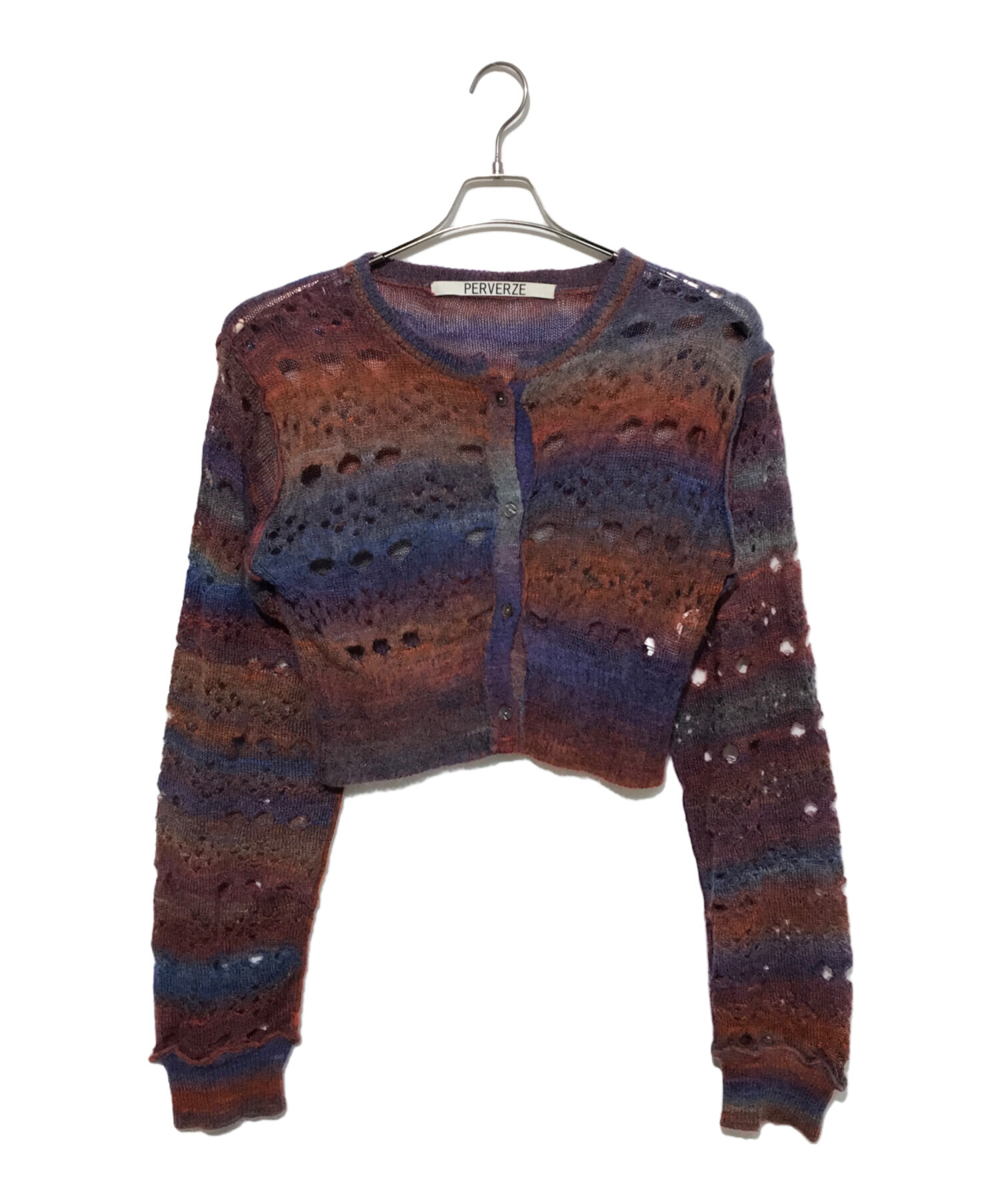 中古・古着通販】PERVERZE (パーバーズ) Holey Pattern Mohair Knit