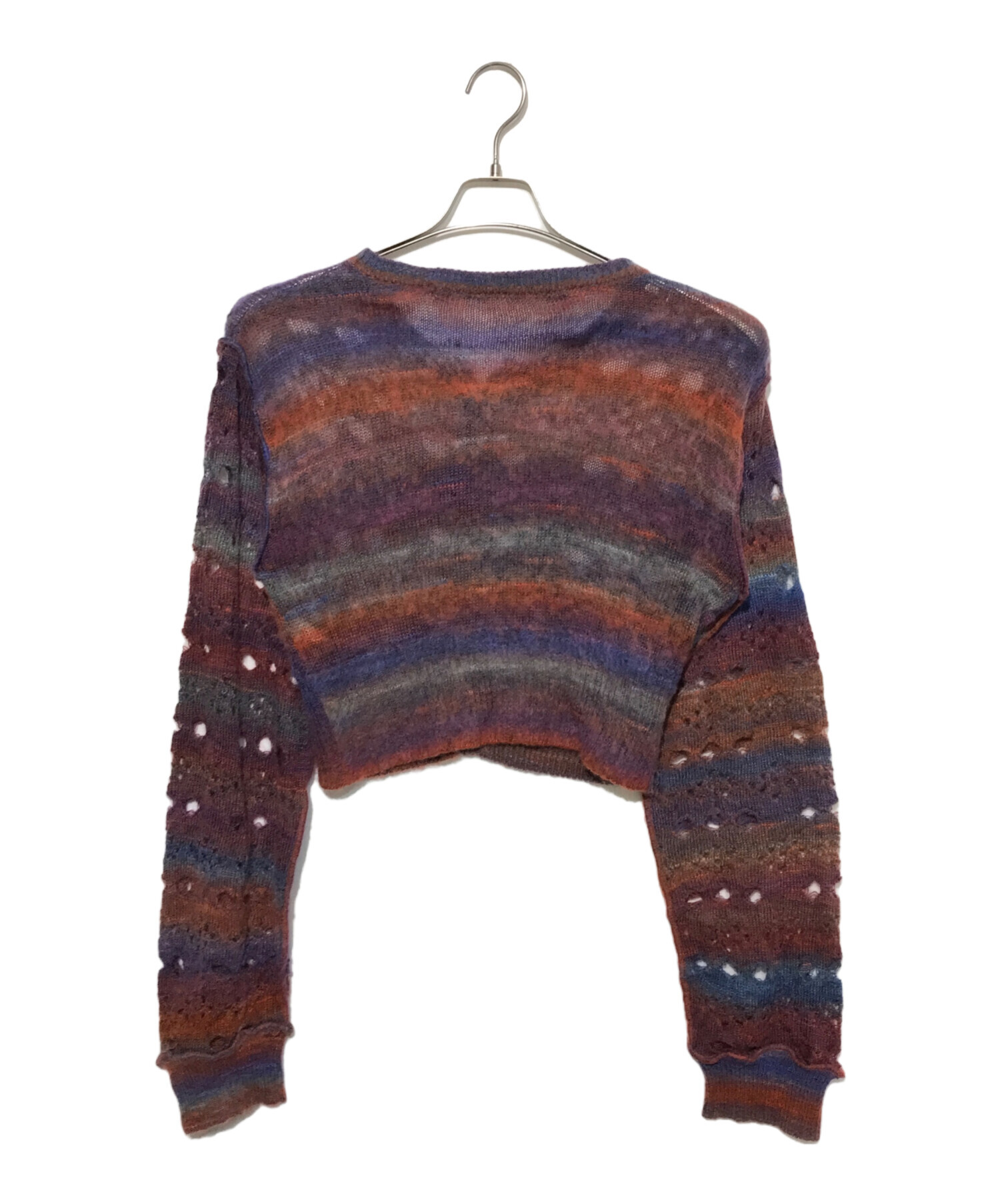 中古・古着通販】PERVERZE (パーバーズ) Holey Pattern Mohair Knit 