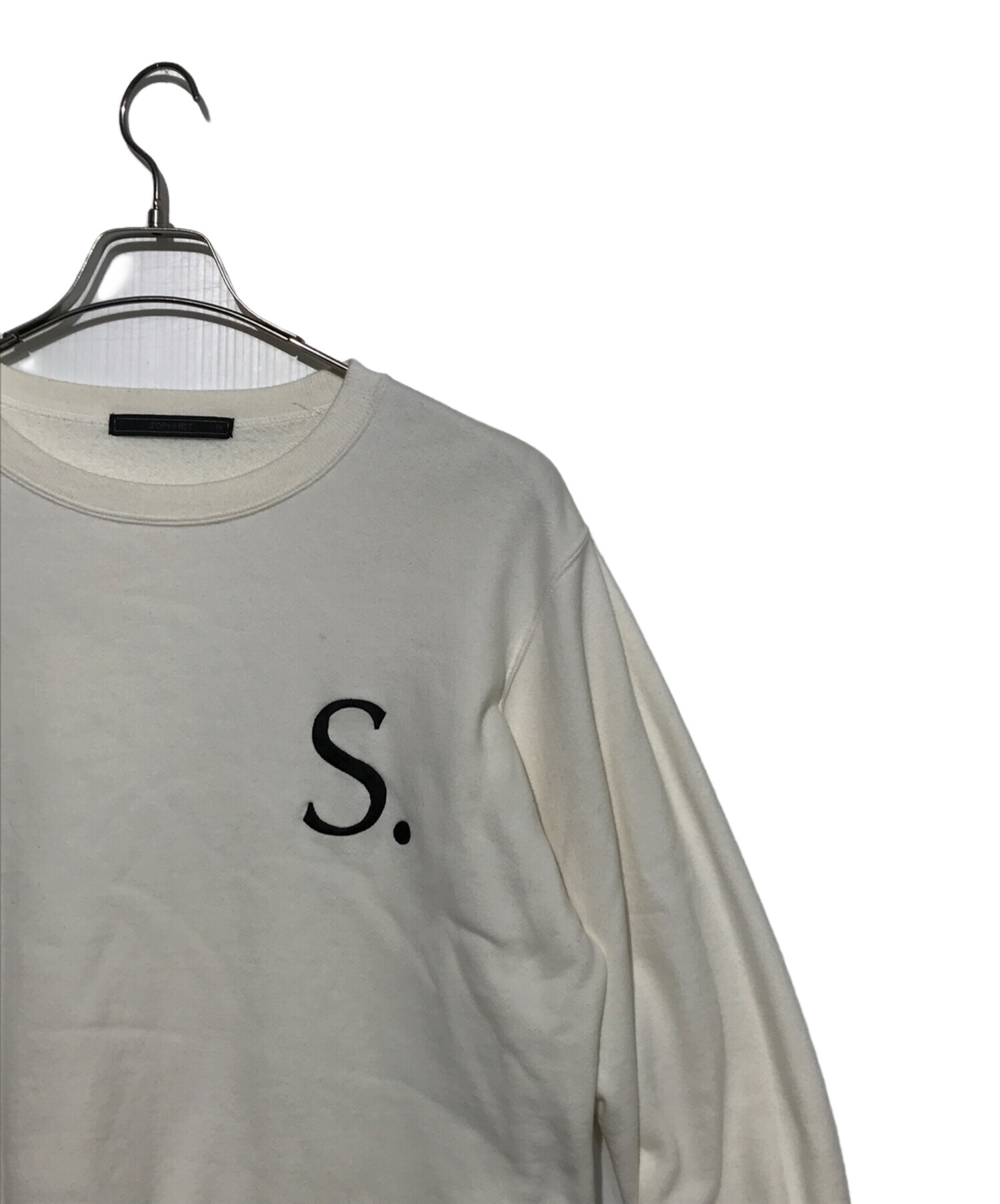 中古・古着通販】SOPH. (ソフネット) Sロゴスウェット ホワイト サイズ