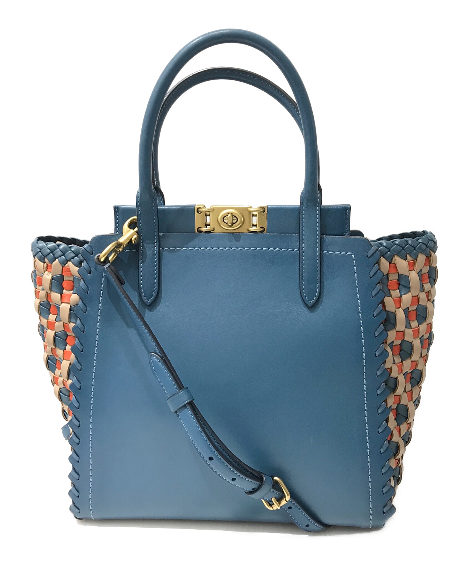 中古・古着通販】COACH (コーチ) トゥループ トート ウィービング