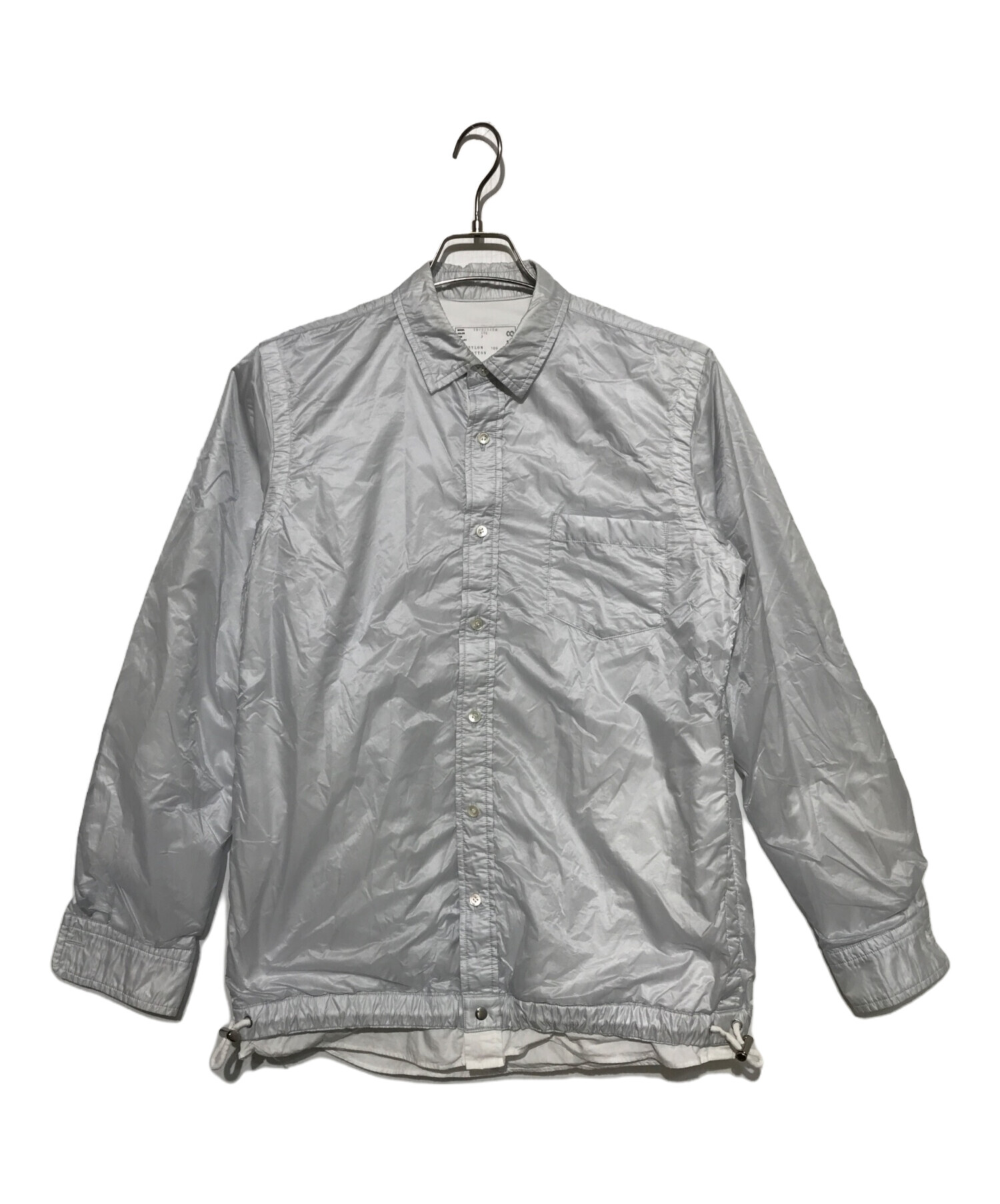 中古・古着通販】sacai (サカイ) ナイロンシャツジャケット グレー 