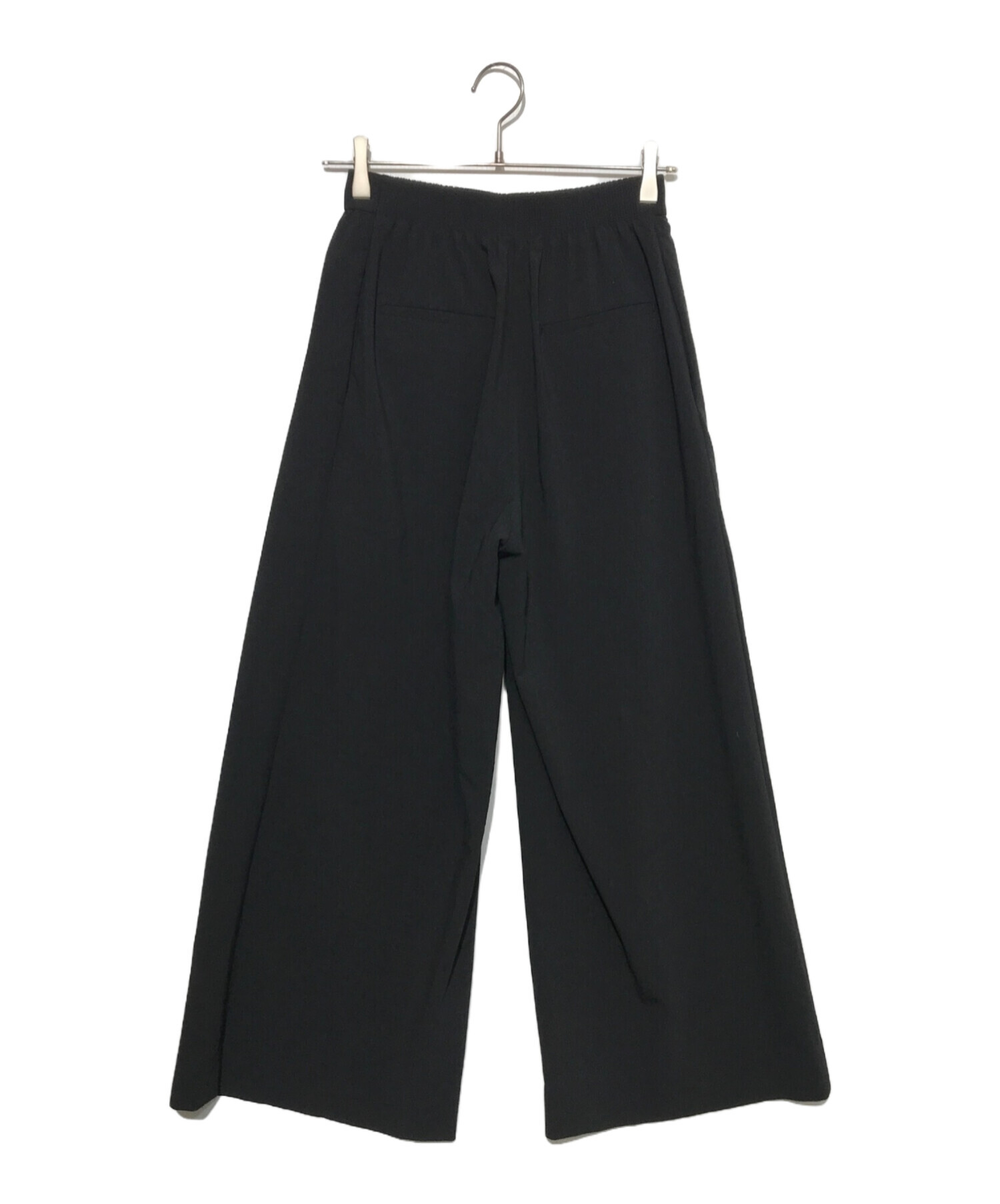 中古・古着通販】Drawer (ドゥロワー) ワイドパンツ ブラック サイズ 