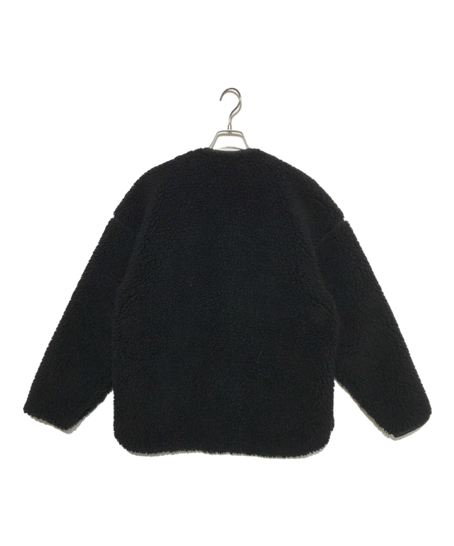 中古・古着通販】HYKE (ハイク) FAUX SHEARLING JACKET ブラック 