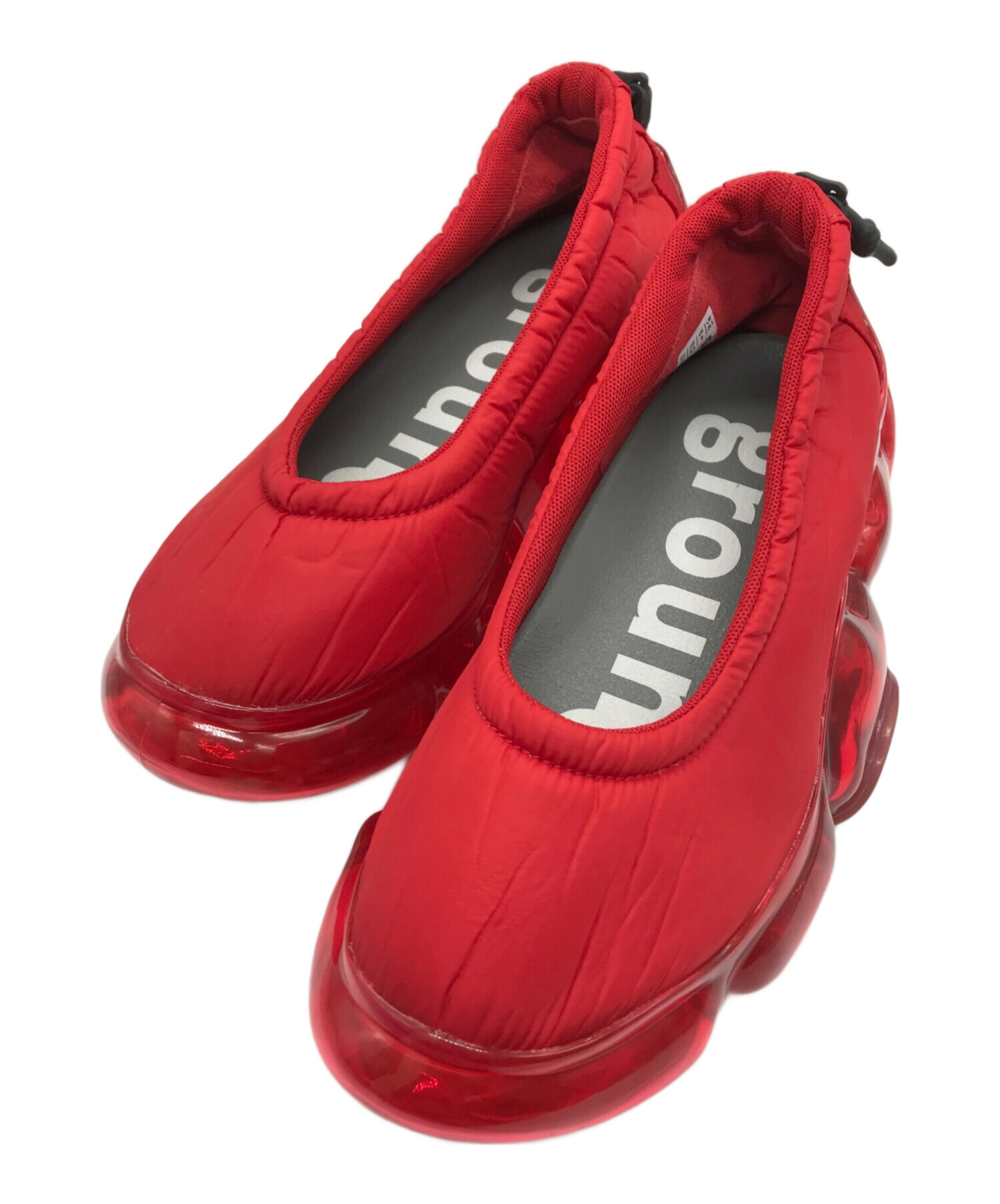 中古・古着通販】grounds (グラウンズ) MOOPIE PUMPS レッド サイズ 
