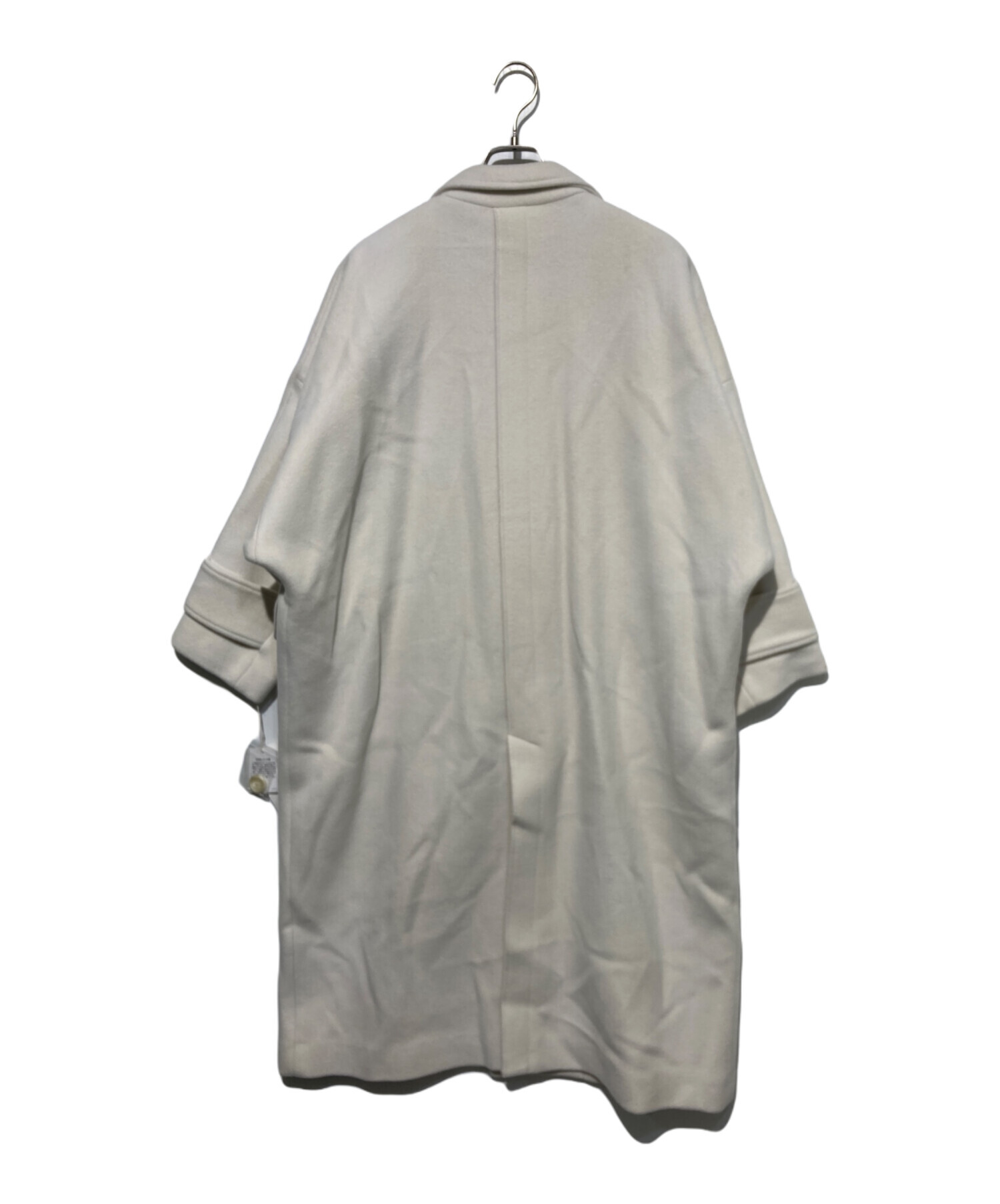 中古・古着通販】emmi (エミ) リサイクルウールロングコート ホワイト