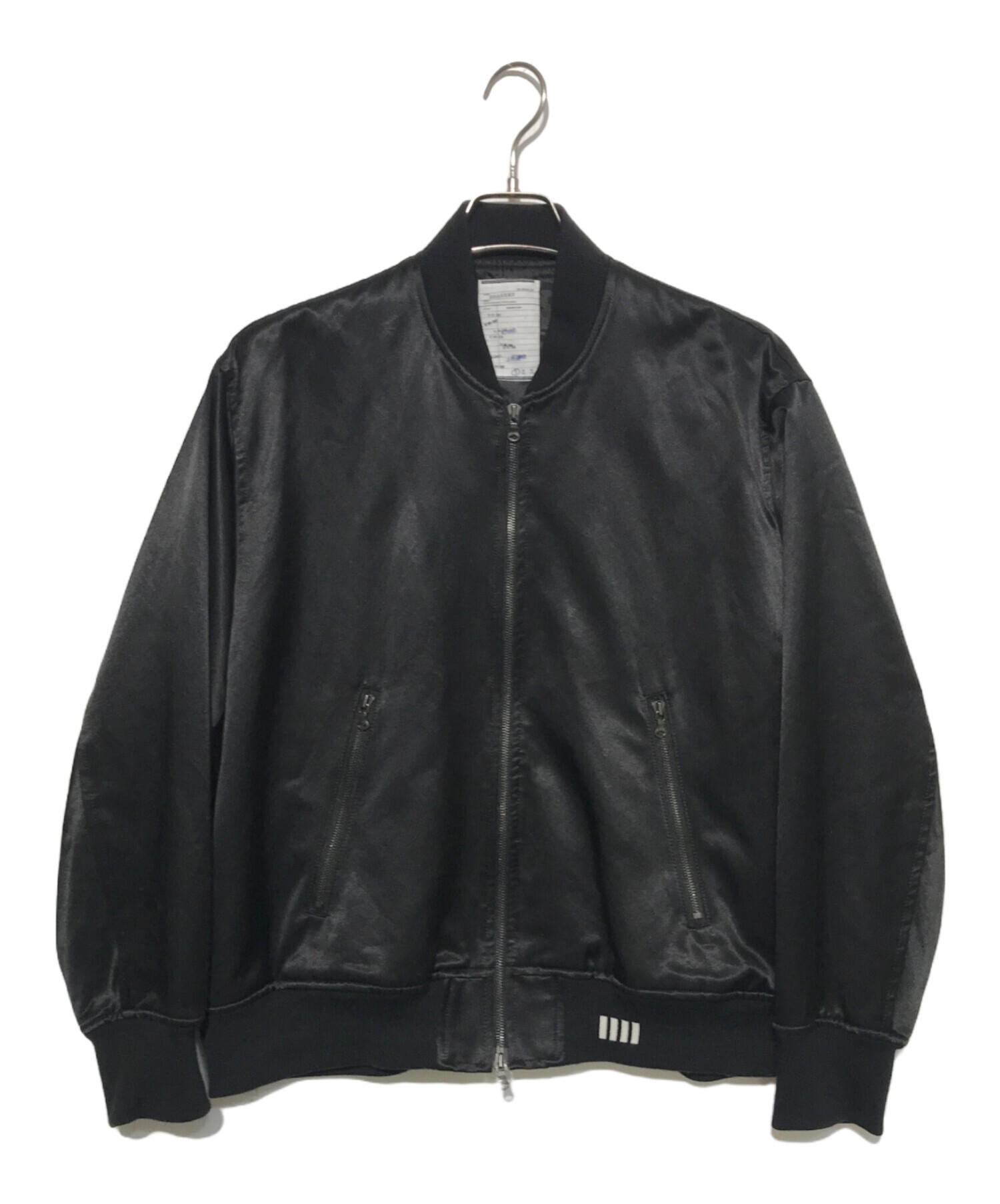 中古・古着通販】SHAREEF (シャリーフ) サテンブルゾン ブラック