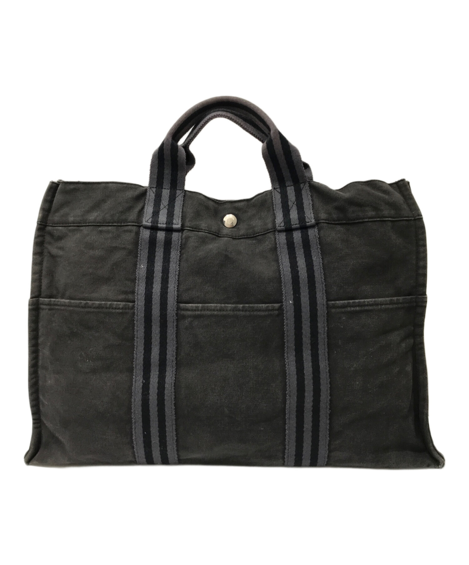 中古・古着通販】HERMES (エルメス) フールトゥ トートMM グレー 