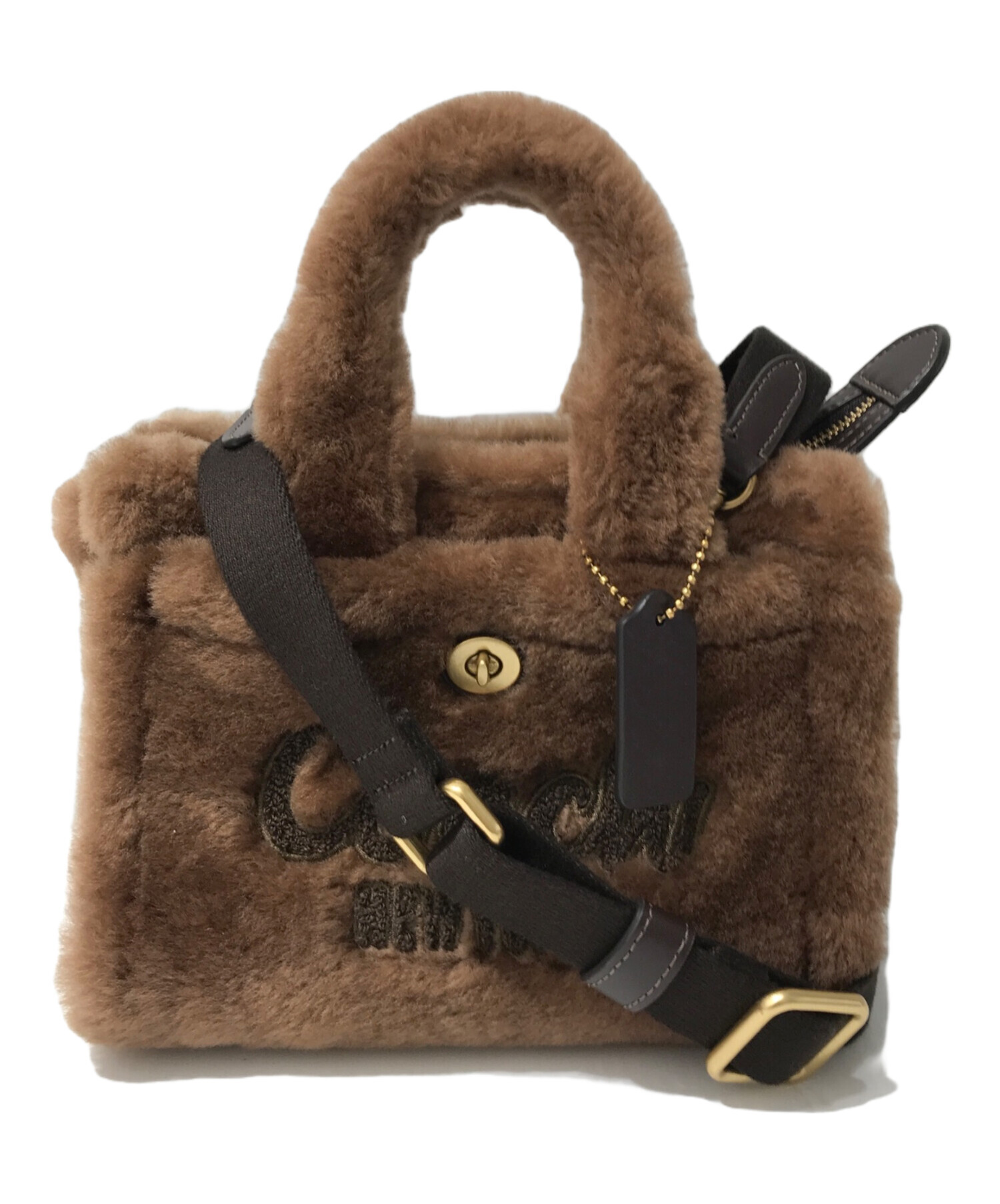 中古・古着通販】COACH (コーチ) ムートン2WAYショルダーバッグ