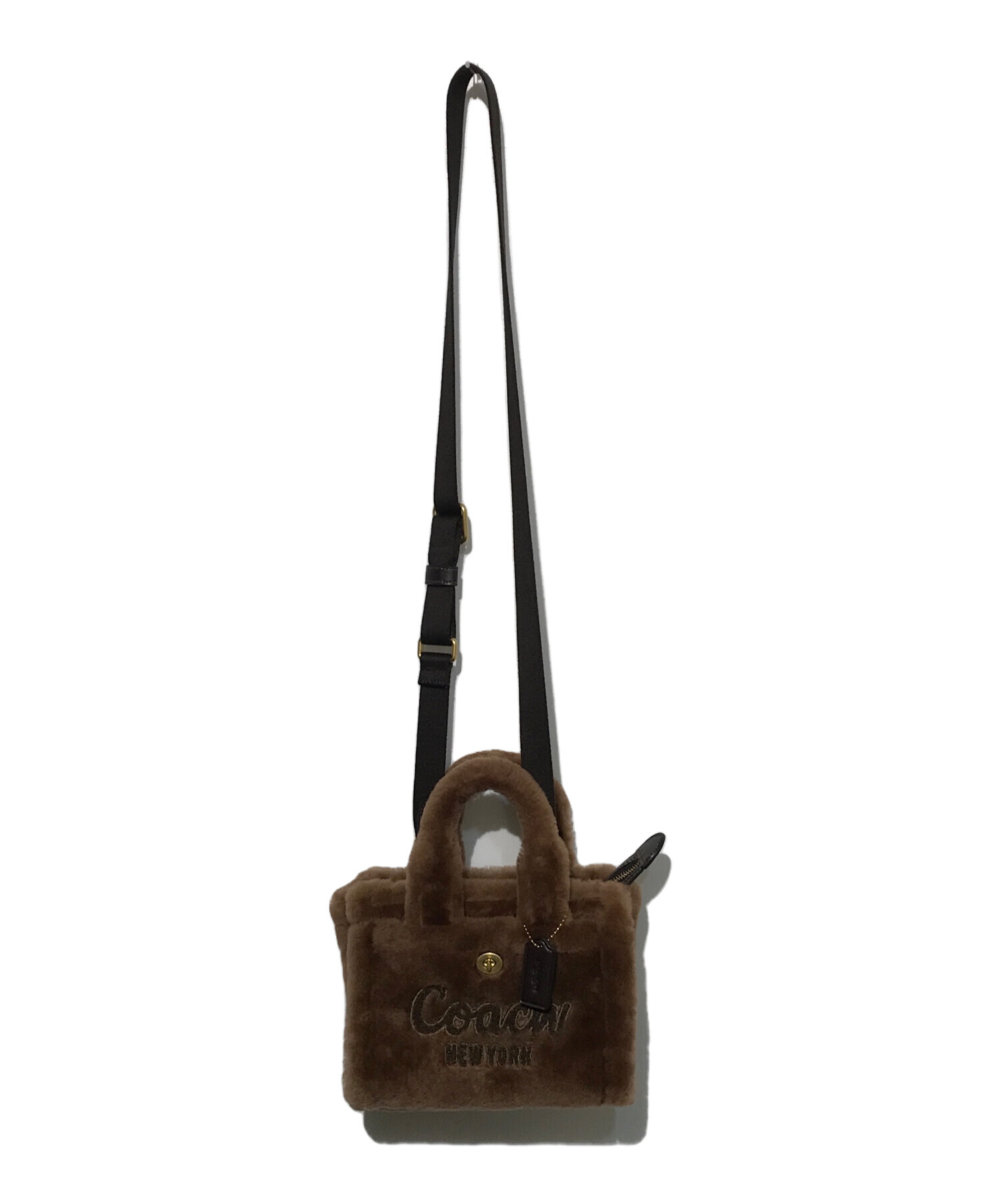 中古・古着通販】COACH (コーチ) ムートン2WAYショルダーバッグ 