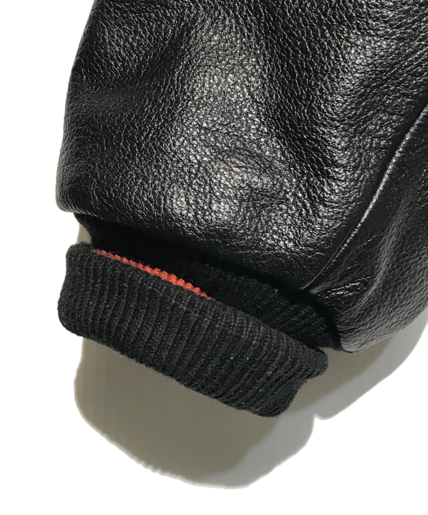 中古・古着通販】butwin (バトウィン) LEATHER×WOOLスタジャン