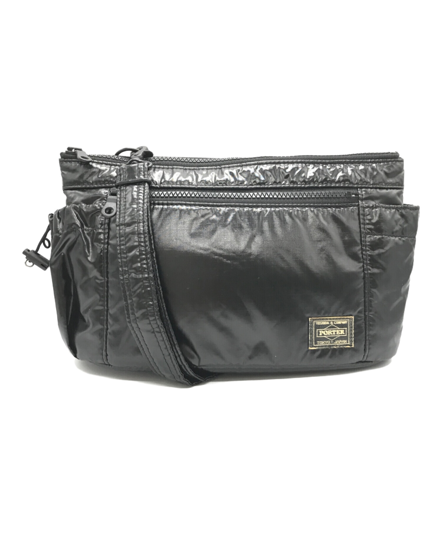 中古・古着通販】PORTER (ポーター) CIRE ショルダーバッグ ブラック 