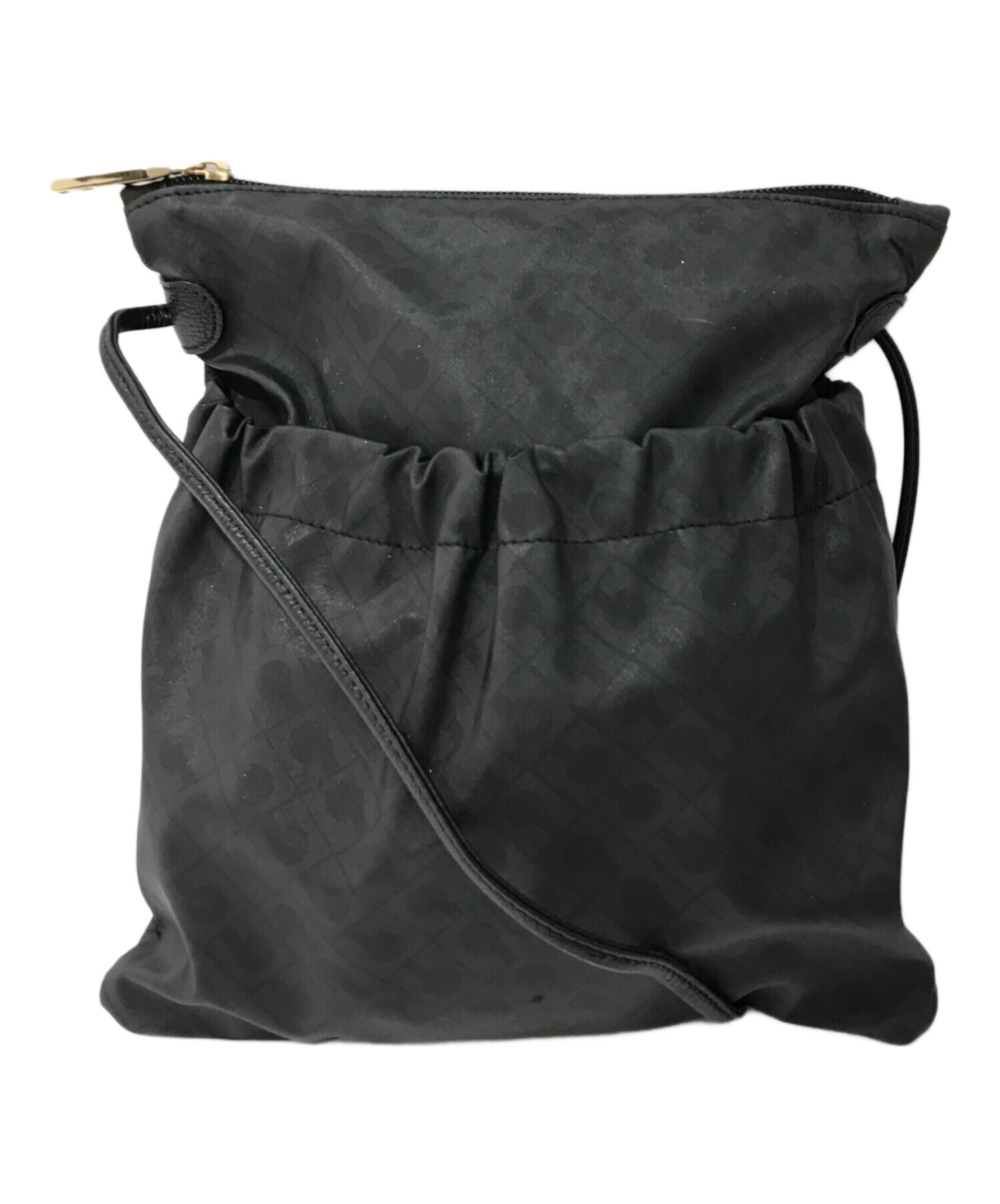 GHERARDINI ゲラルディーニ ショルダーバッグ  黒 【古着】【中古】【送料無料】 中古・古着通販】GHERARDINI (ゲラルディーニ) ソフティショルダー