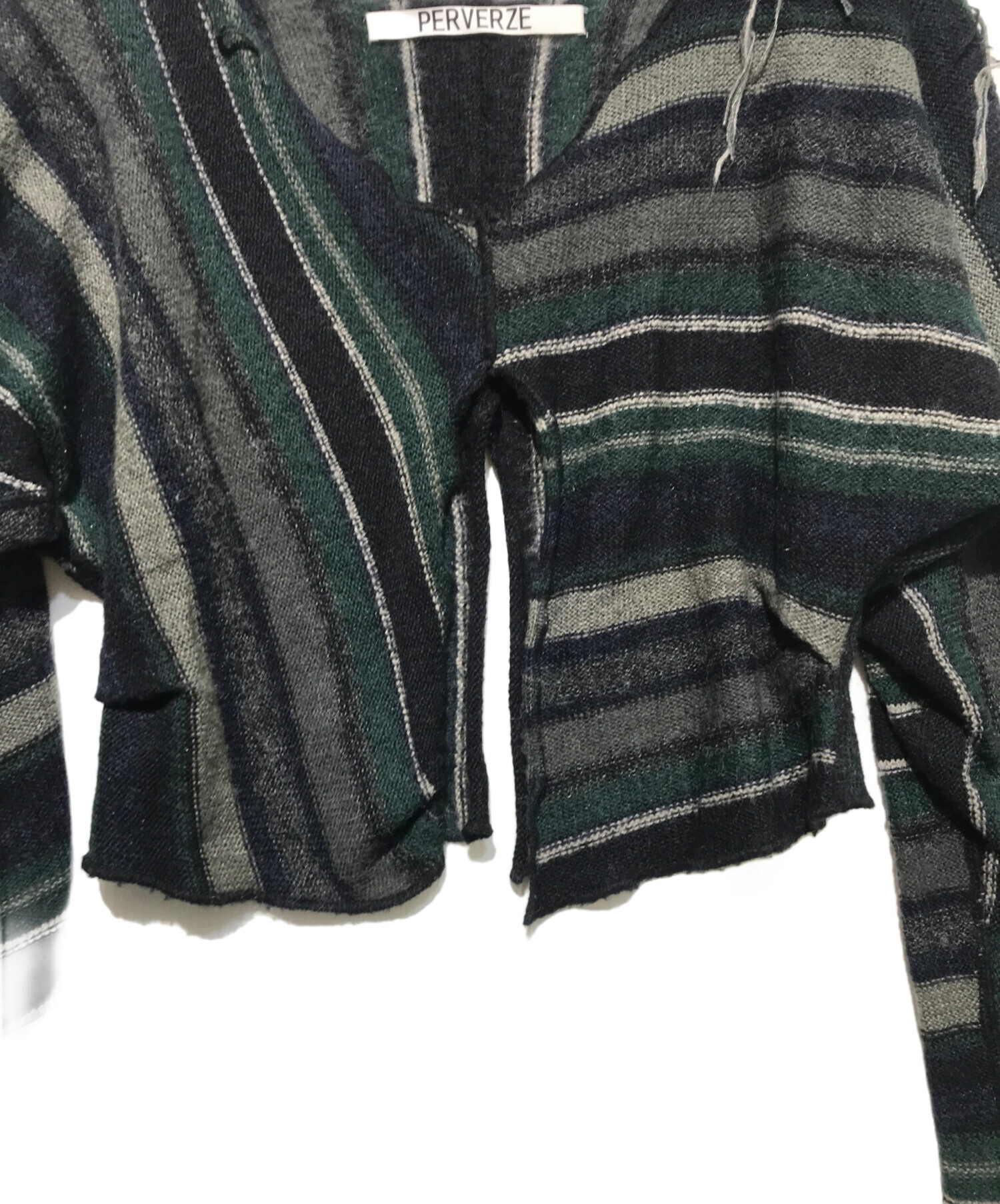 中古・古着通販】PERVERZE (パーバーズ) 変形ニット ネイビー サイズ  