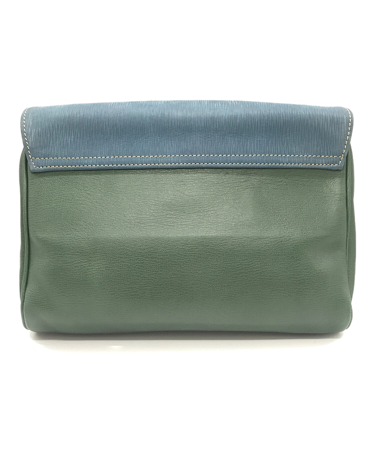 LOEWE ベラスケス クラッチバッグ レザー グリーン【中古】 中古・古着通販】LOEWE (ロエベ) ベラスケス クラッチバッグ グリーン