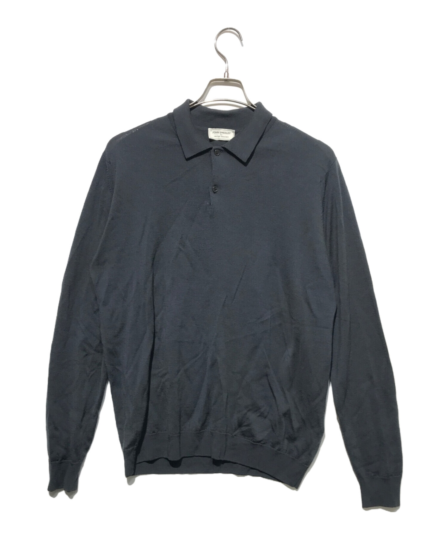 専用JOHN SMEDLEY チャコールグレー ポロシャツ XL 中古・古着通販】JOHN SMEDLEY (ジョンスメドレー) ニットポロシャツ