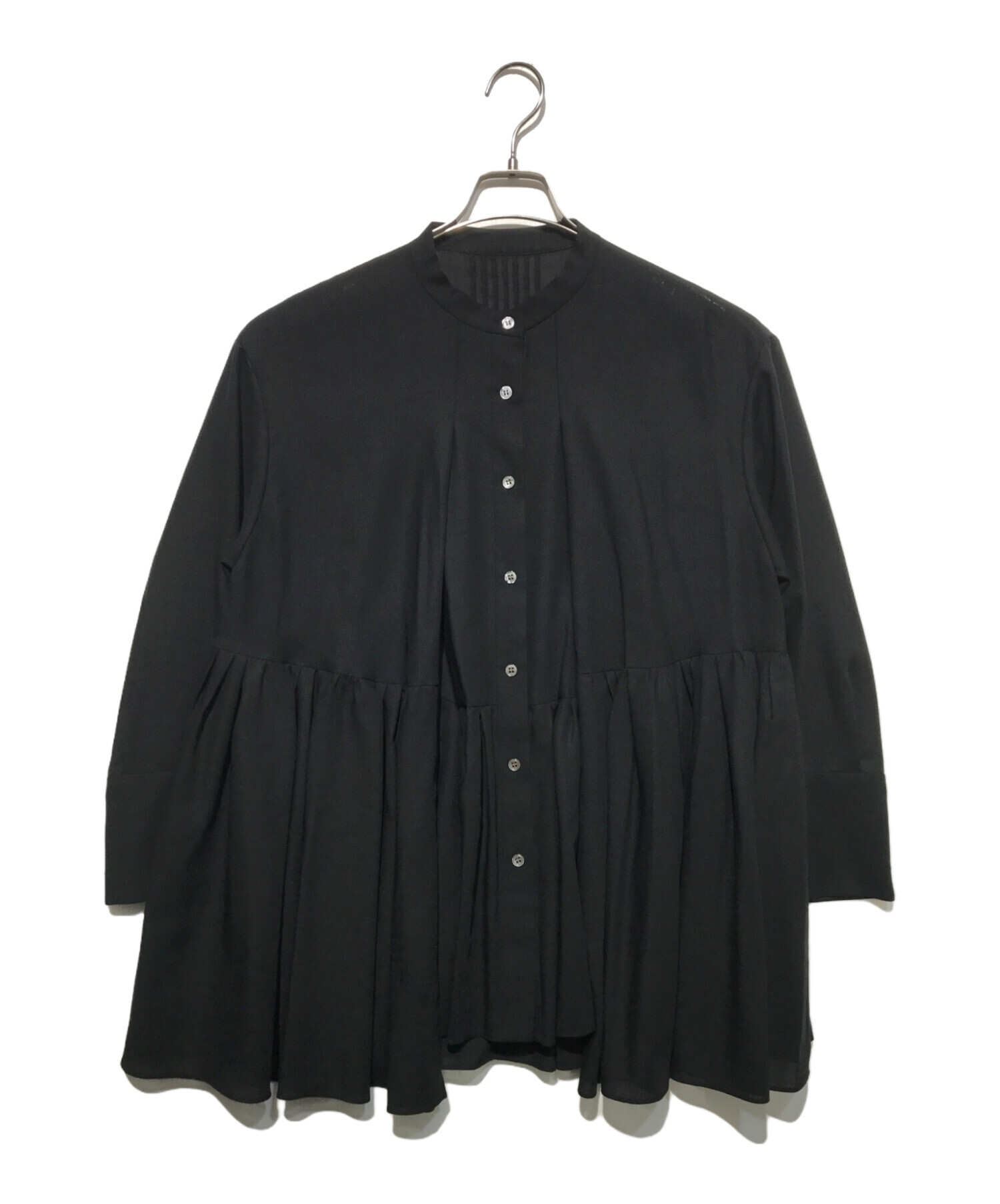 中古・古着通販】ADORE (アドーア) マナードウールブラウス ブラック 