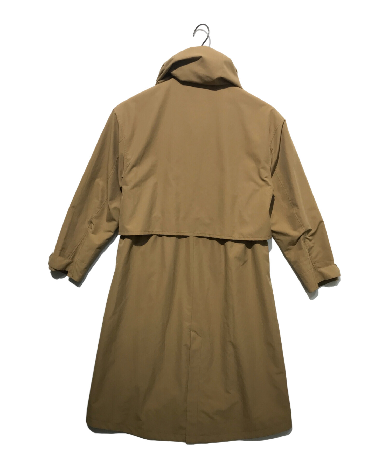 中古・古着通販】LACOSTE (ラコステ) フード着脱ロングコート ベージュ 