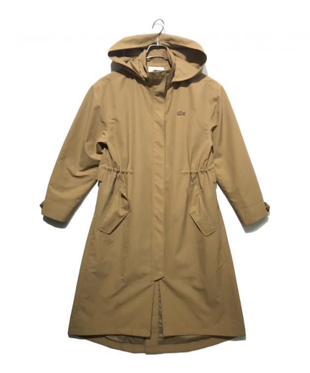 中古・古着通販】LACOSTE (ラコステ) フード着脱ロングコート ベージュ